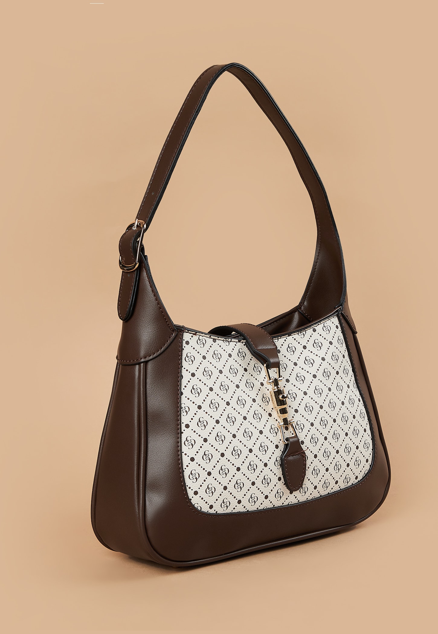 CODE Monogram Print Shoulder Bag-picture-51