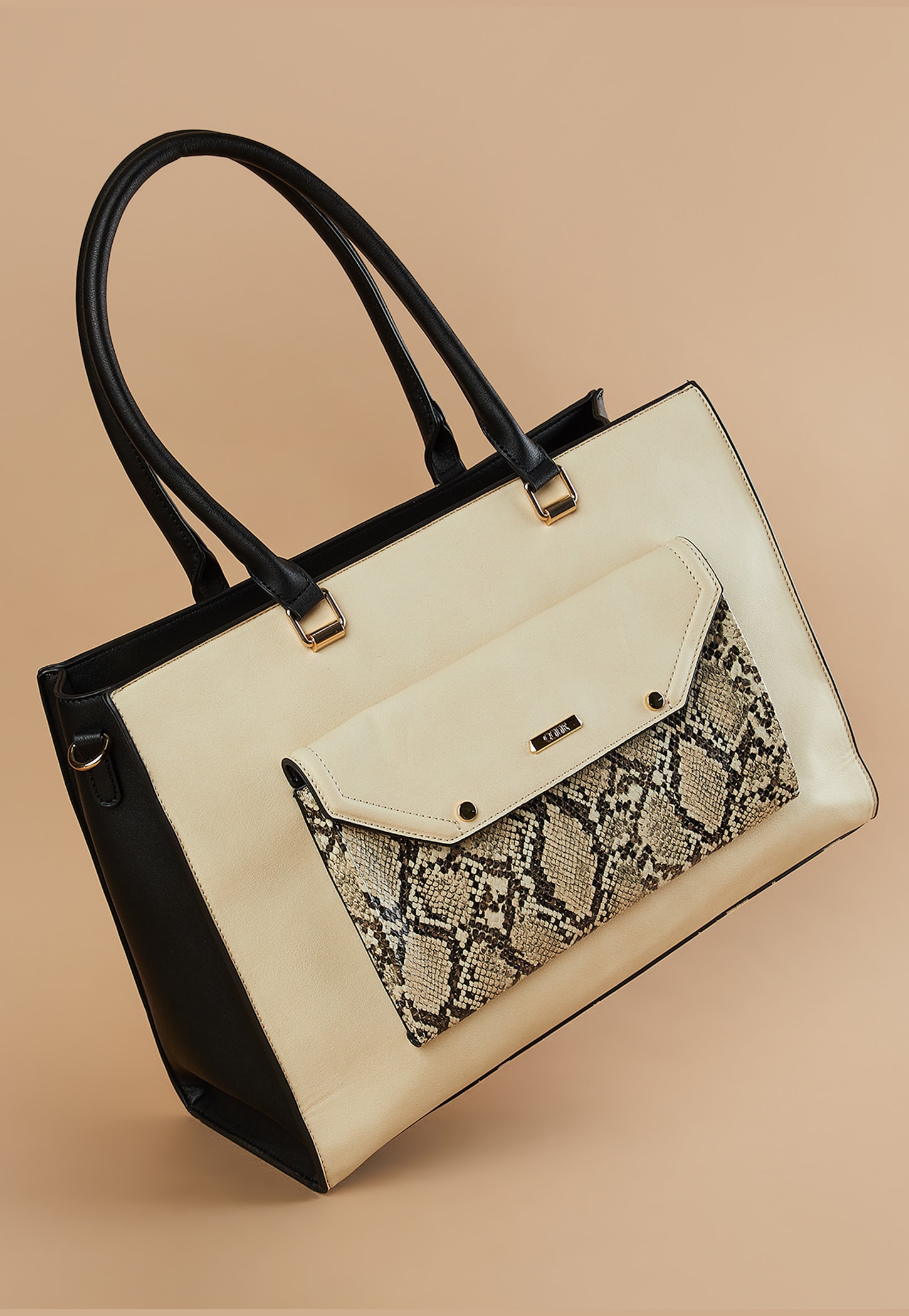 CODE Colourblocked Shoulder Bag-picture-15
