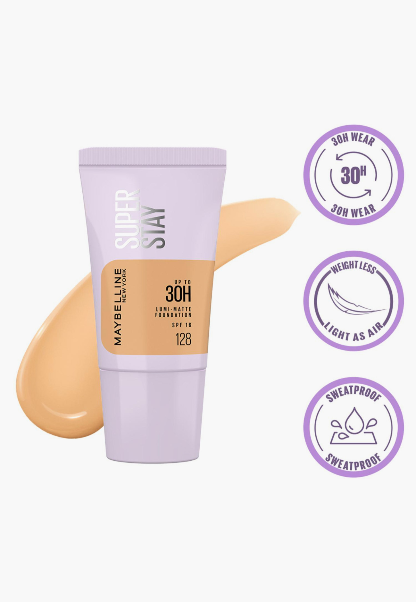 MAYBELLINE NEW YORK Super Stay Lumi Matte Liquid Foundation - 128 - 18ml-picture-50