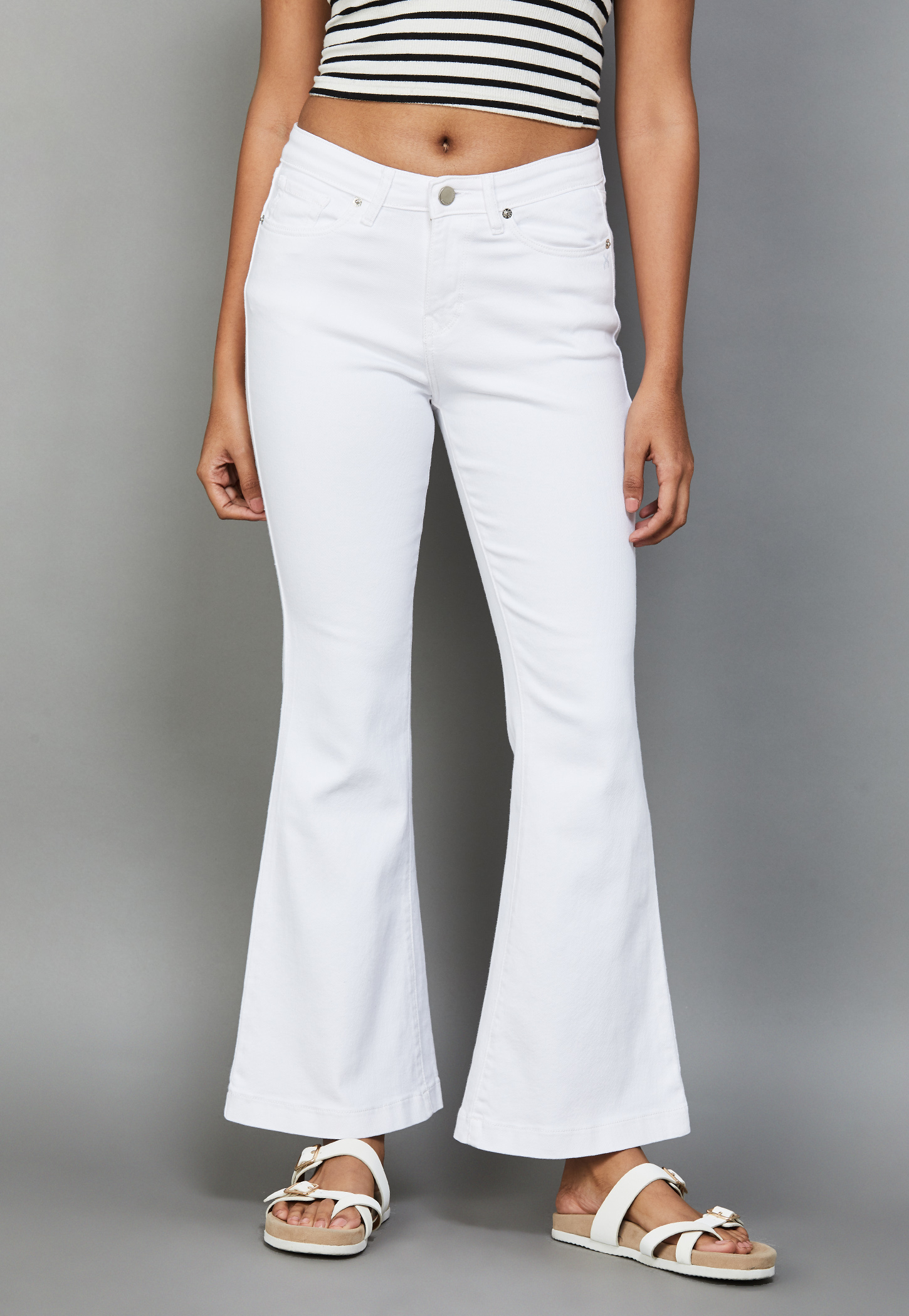 XPOSE Solid Bootcut Jeans-picture-11