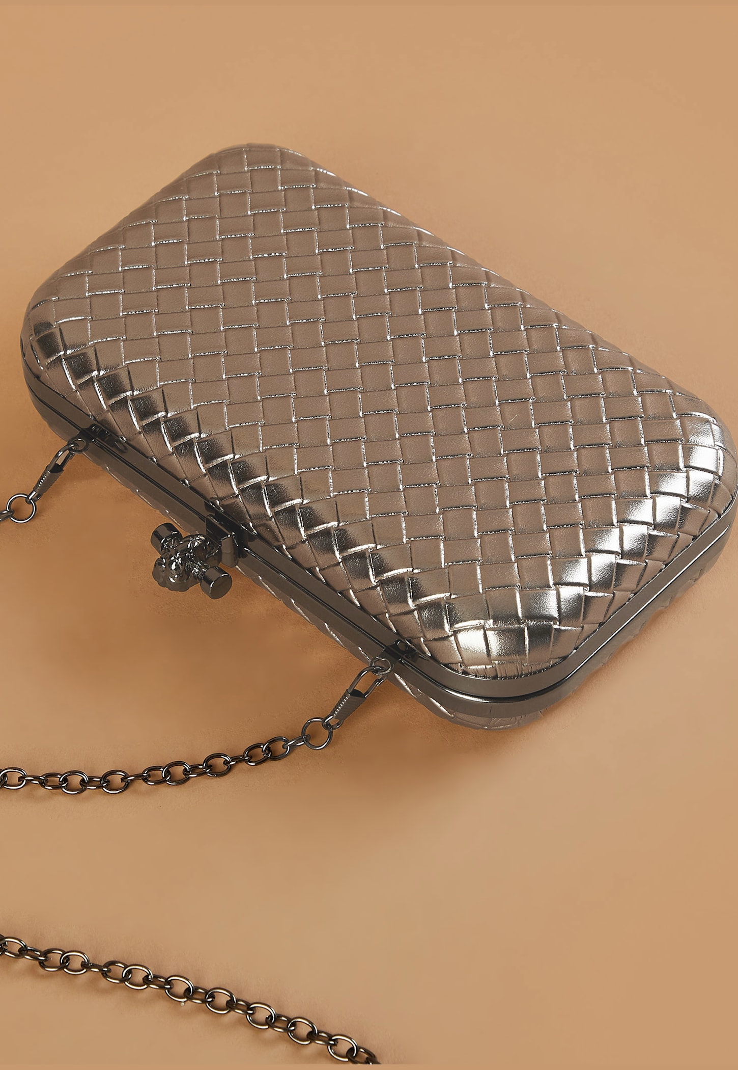 CODE Woven Design Box Clutch-picture-11