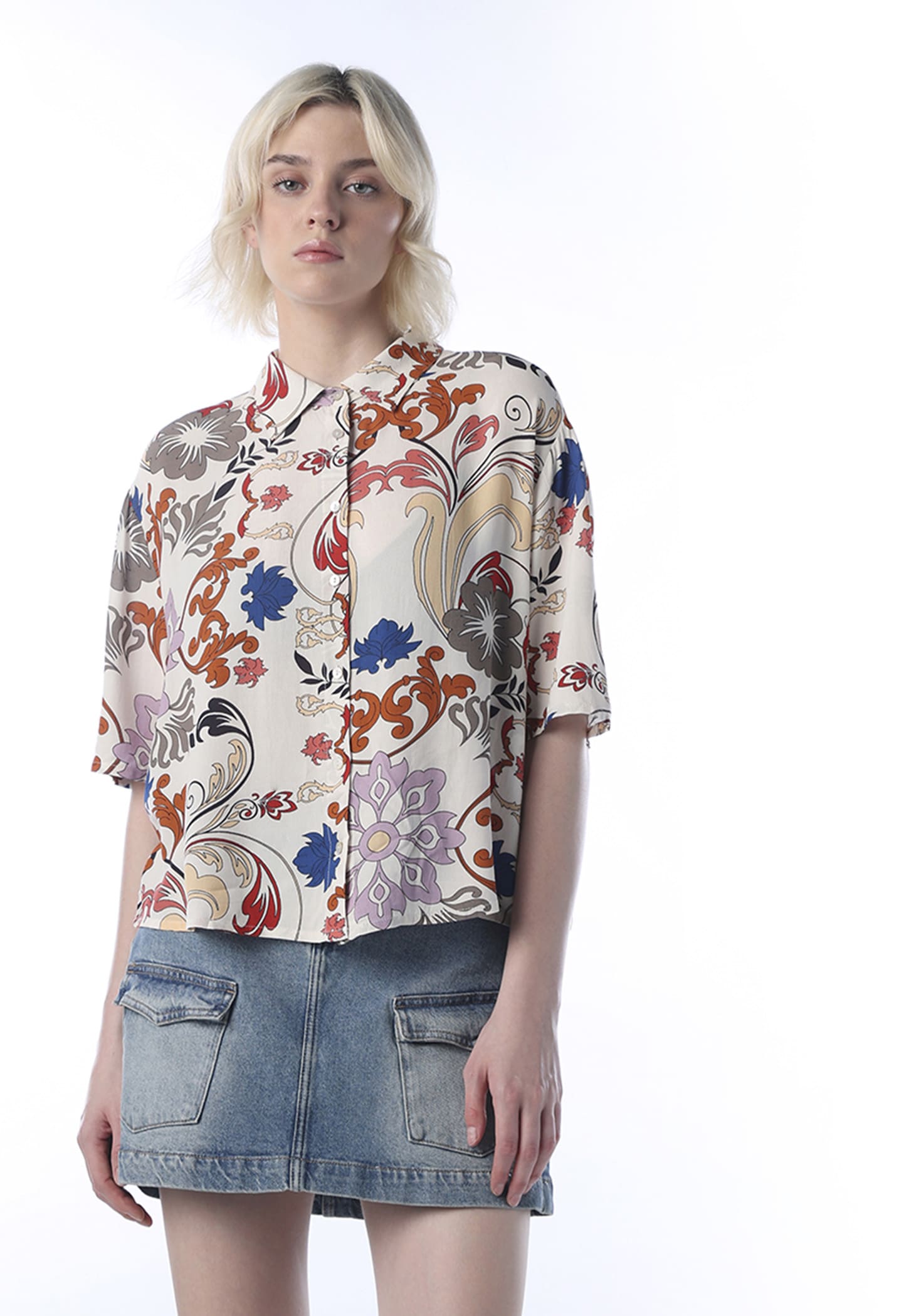 ONLY Floral Print Oversized Shirt-picture-51