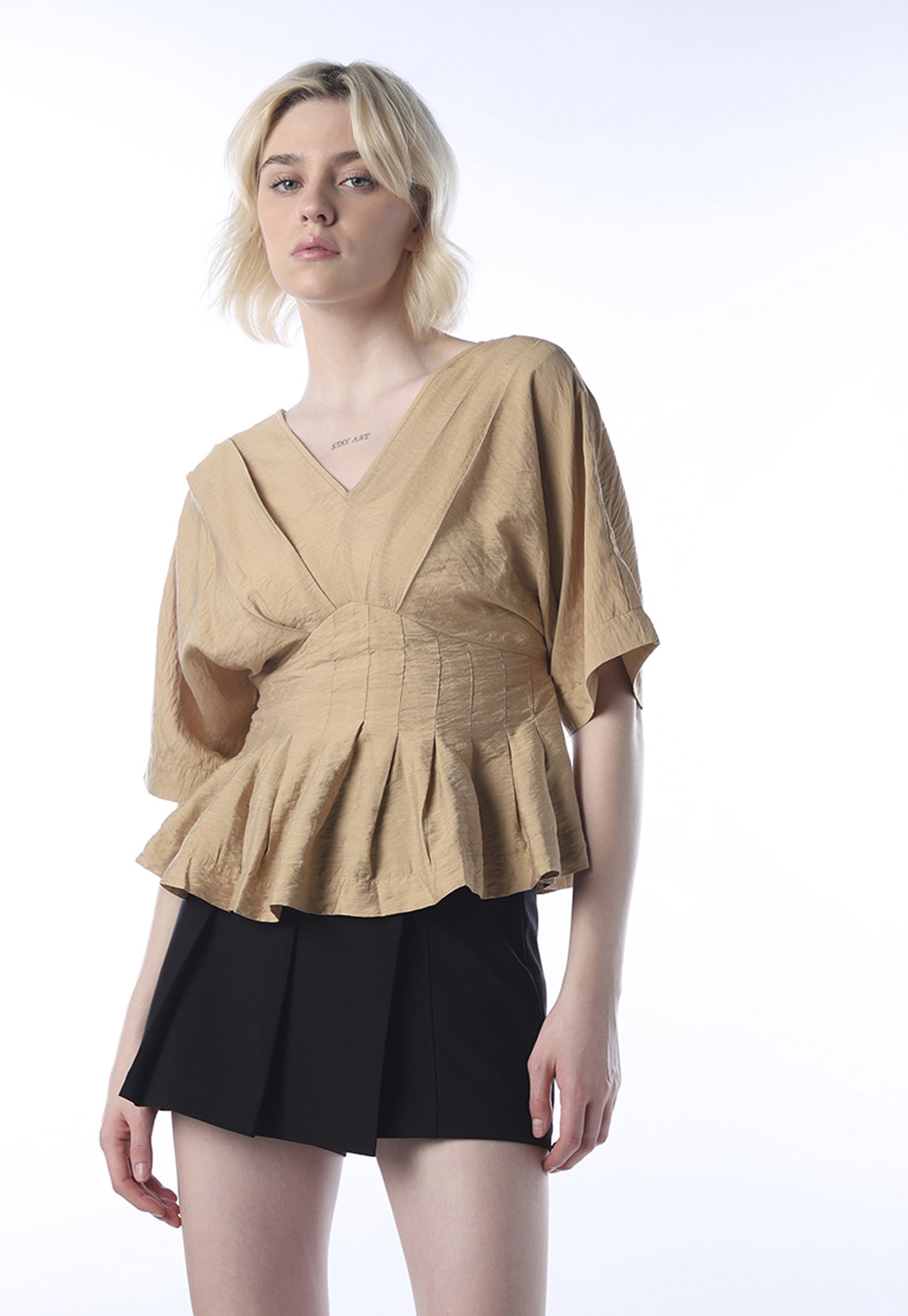 ONLY Pleated Peplum Top-picture-49