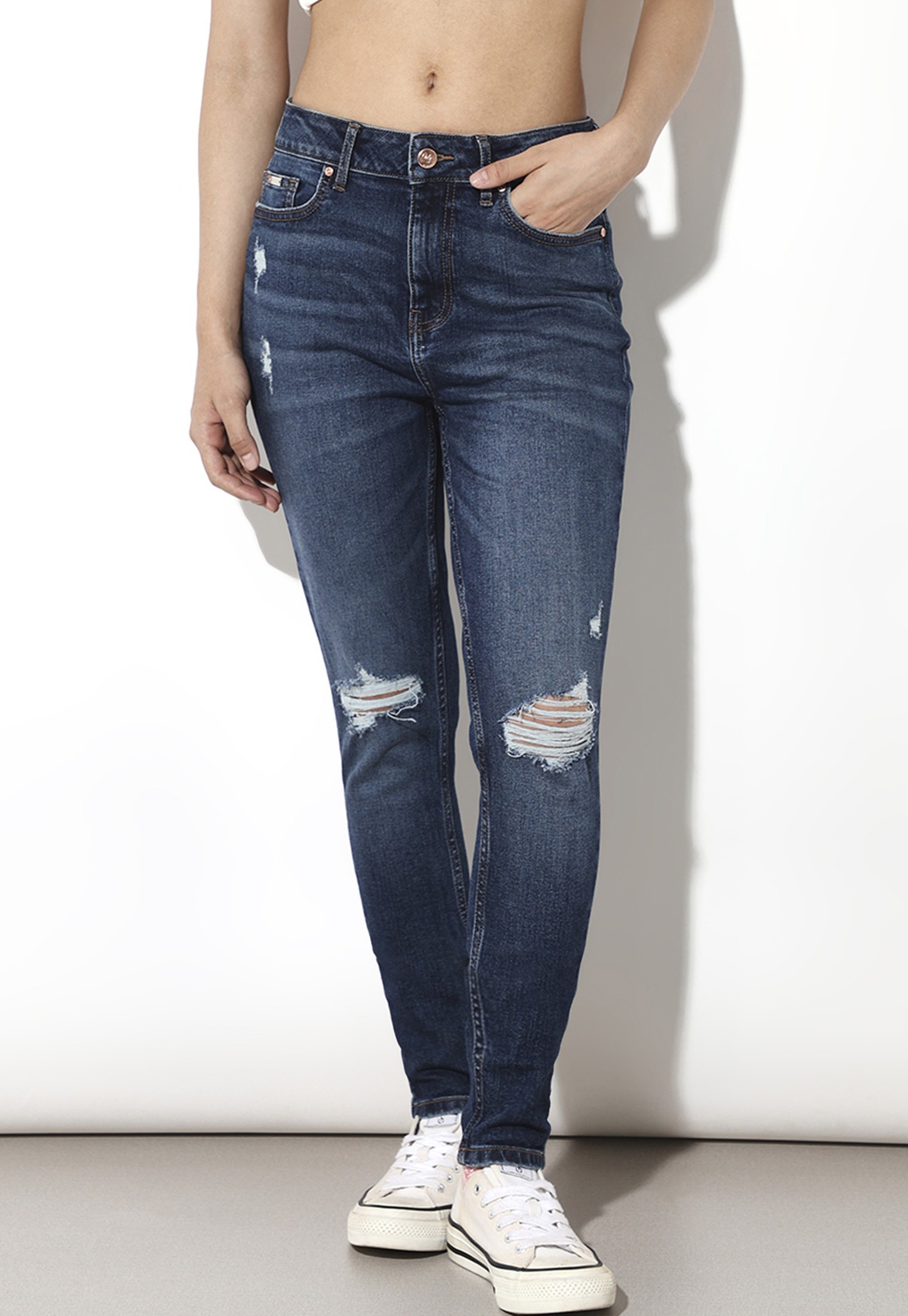 ONLY Distressed Skinny Fit Jeans-picture-38