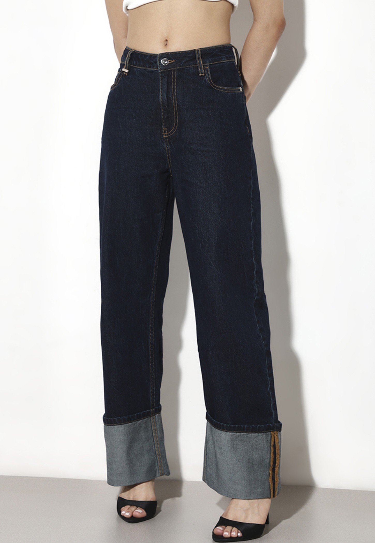 ONLY Darkwashed Straight Fit Jeans-picture-30