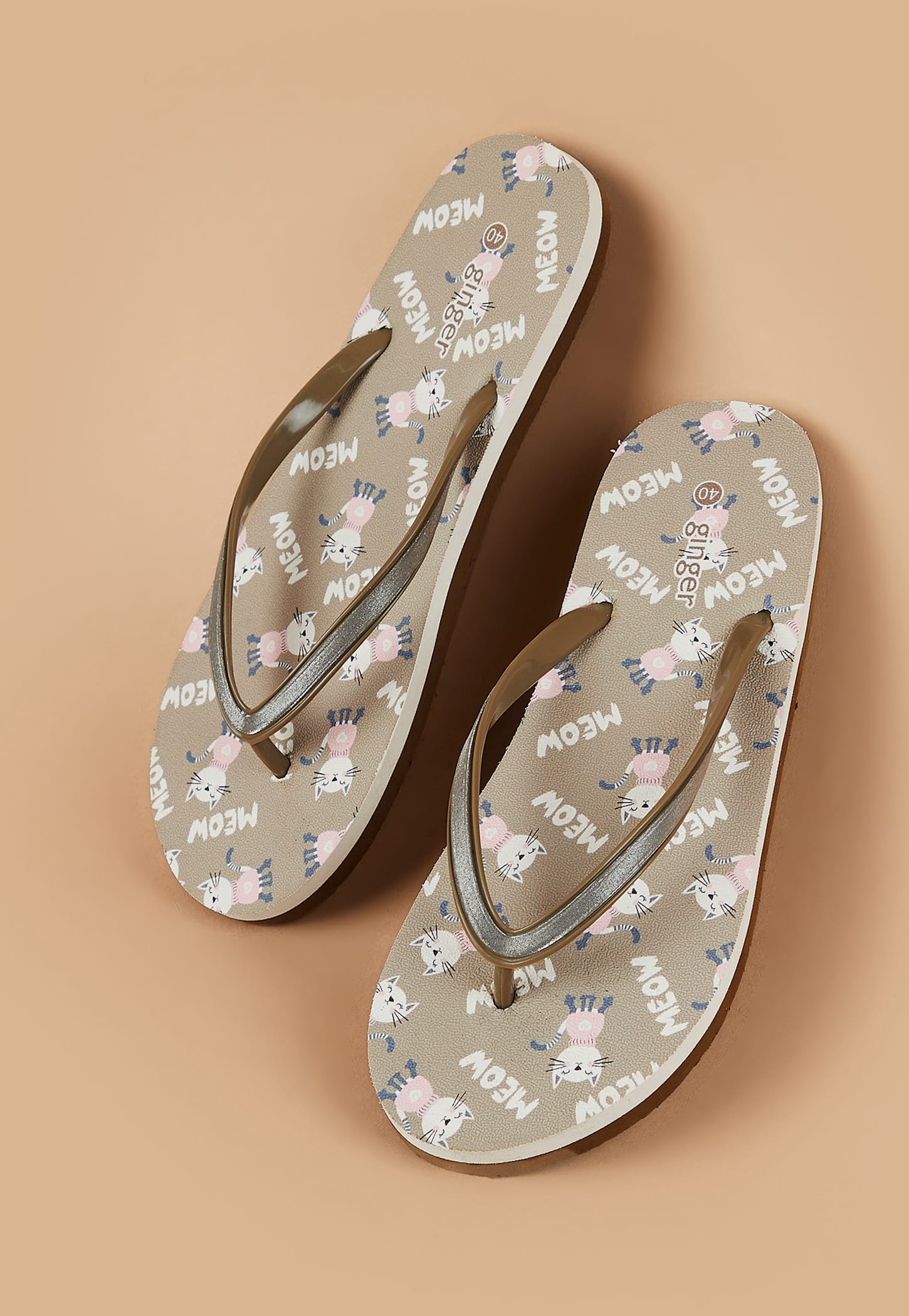 GINGER Graphic Print Flip-Flops-picture-55