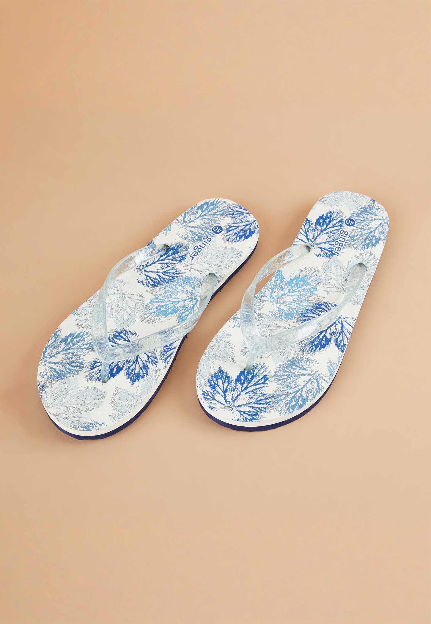 GINGER Tropical Print Flip Flops-picture-50