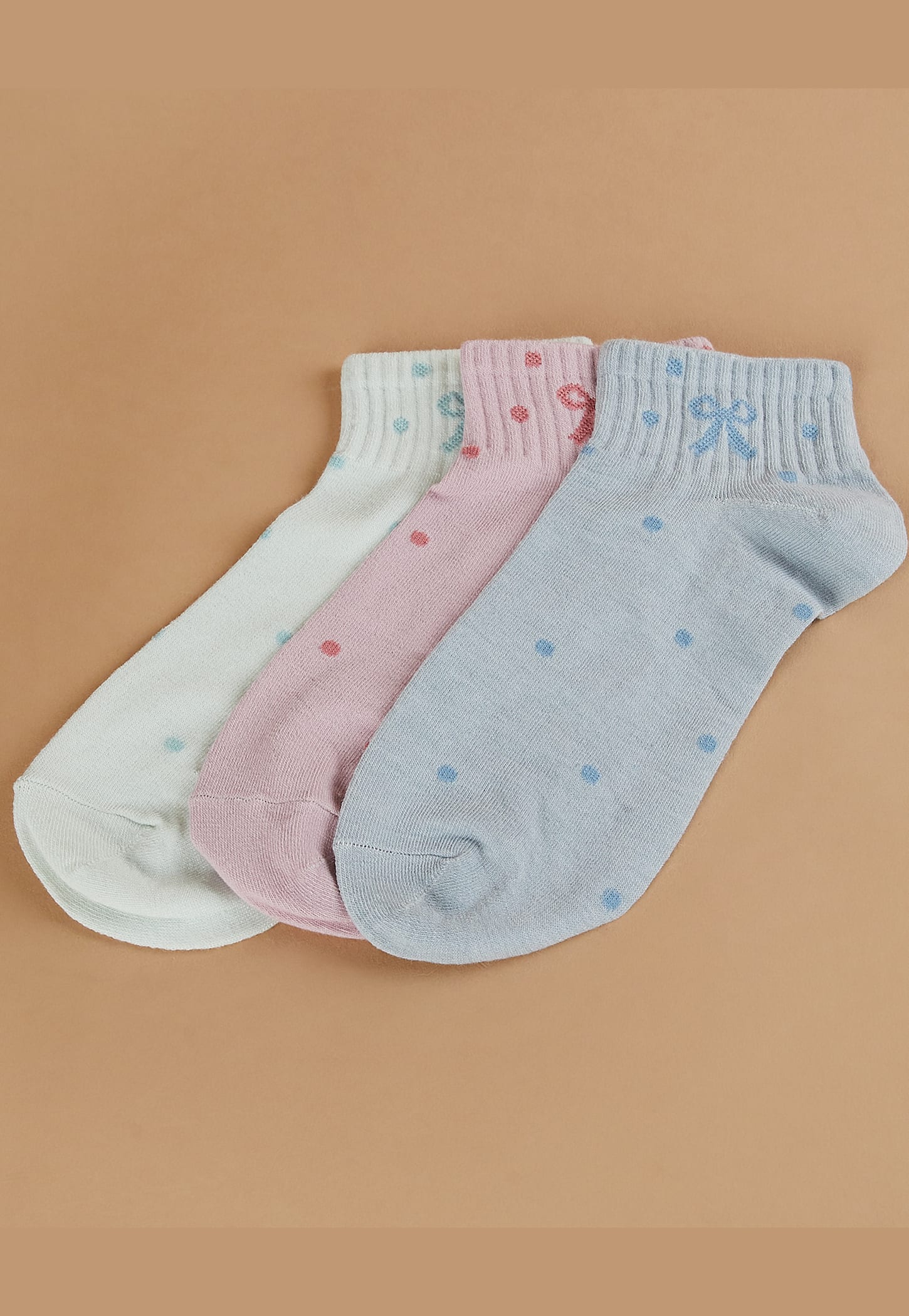 GINGER Assorted Ankle Length Socks - Pack of 3-picture-15