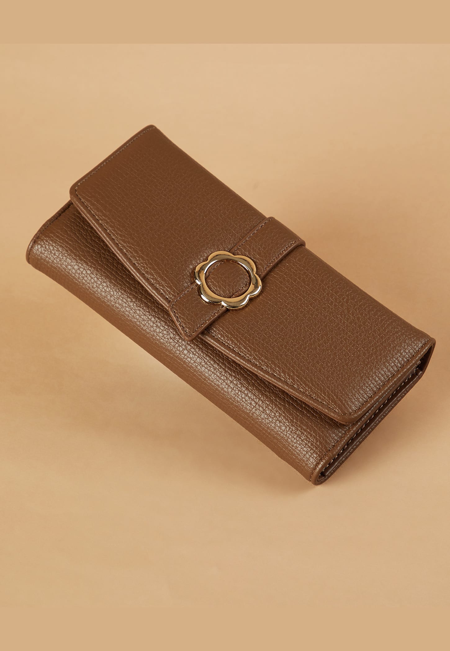 GINGER Textured Tri-Fold Wallet