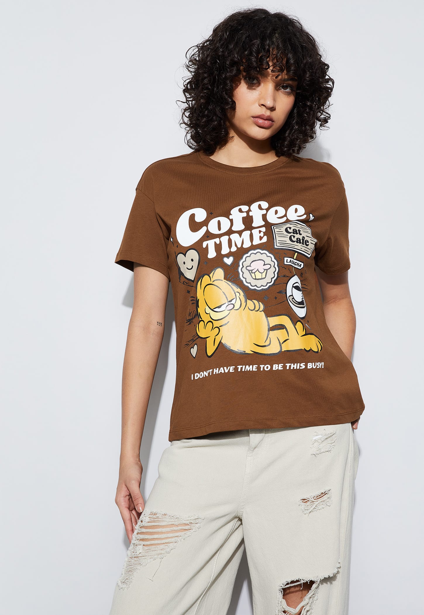GINGER Garfield Print T-shirt-picture-21