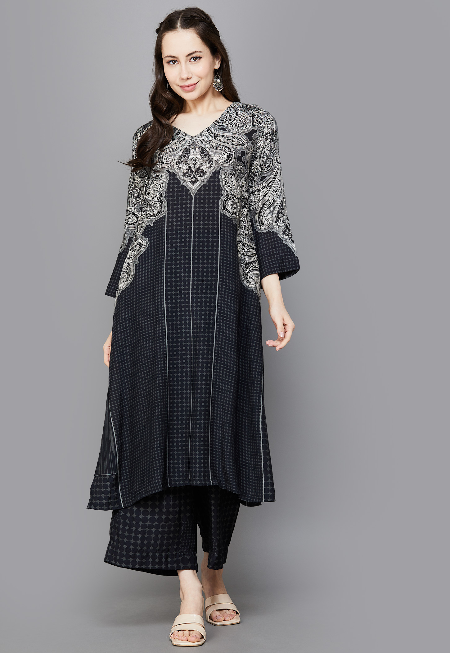 BIBA Printed Straight Kurta Set-picture-48