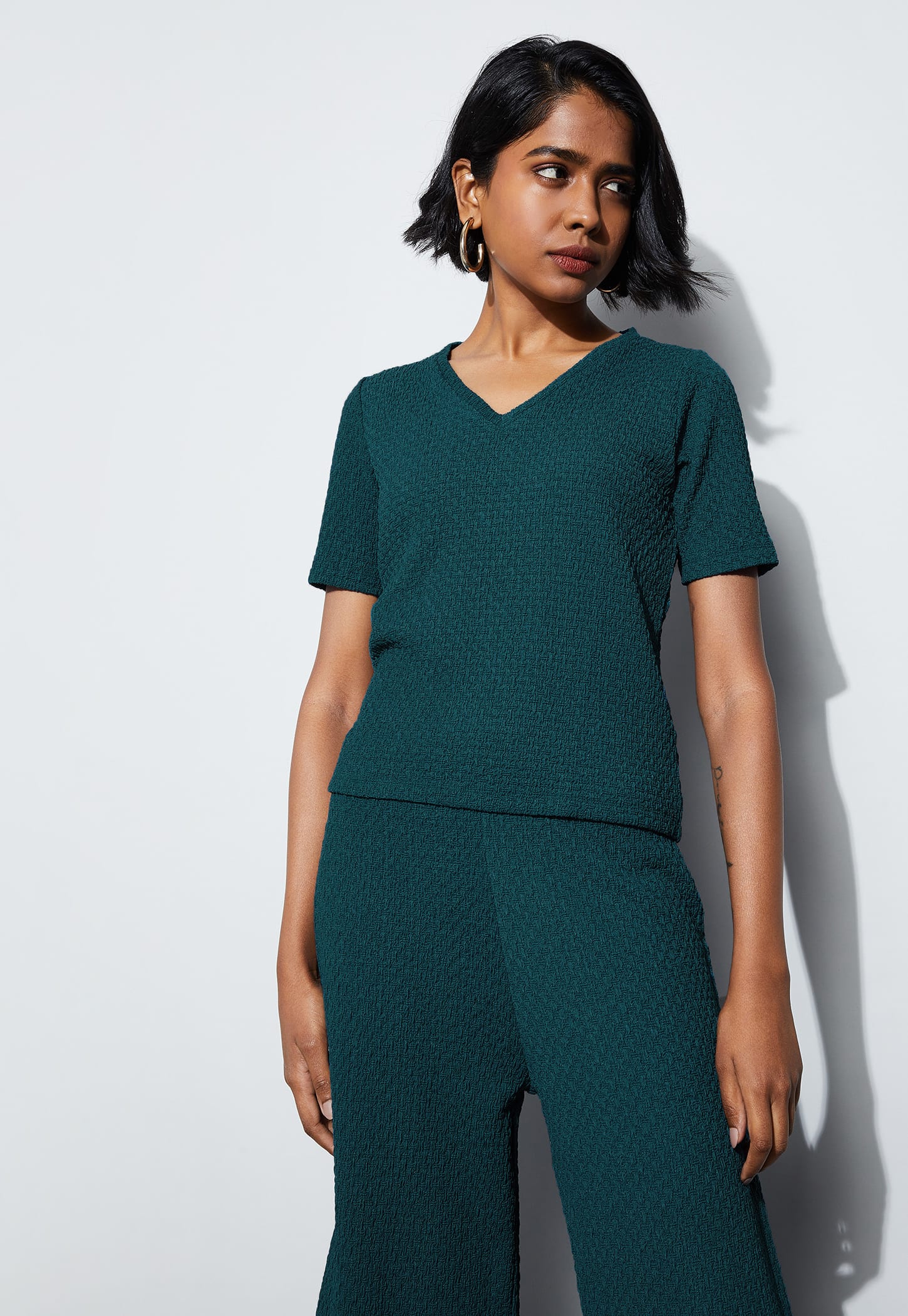 CODE Textured T-shirt-picture-26
