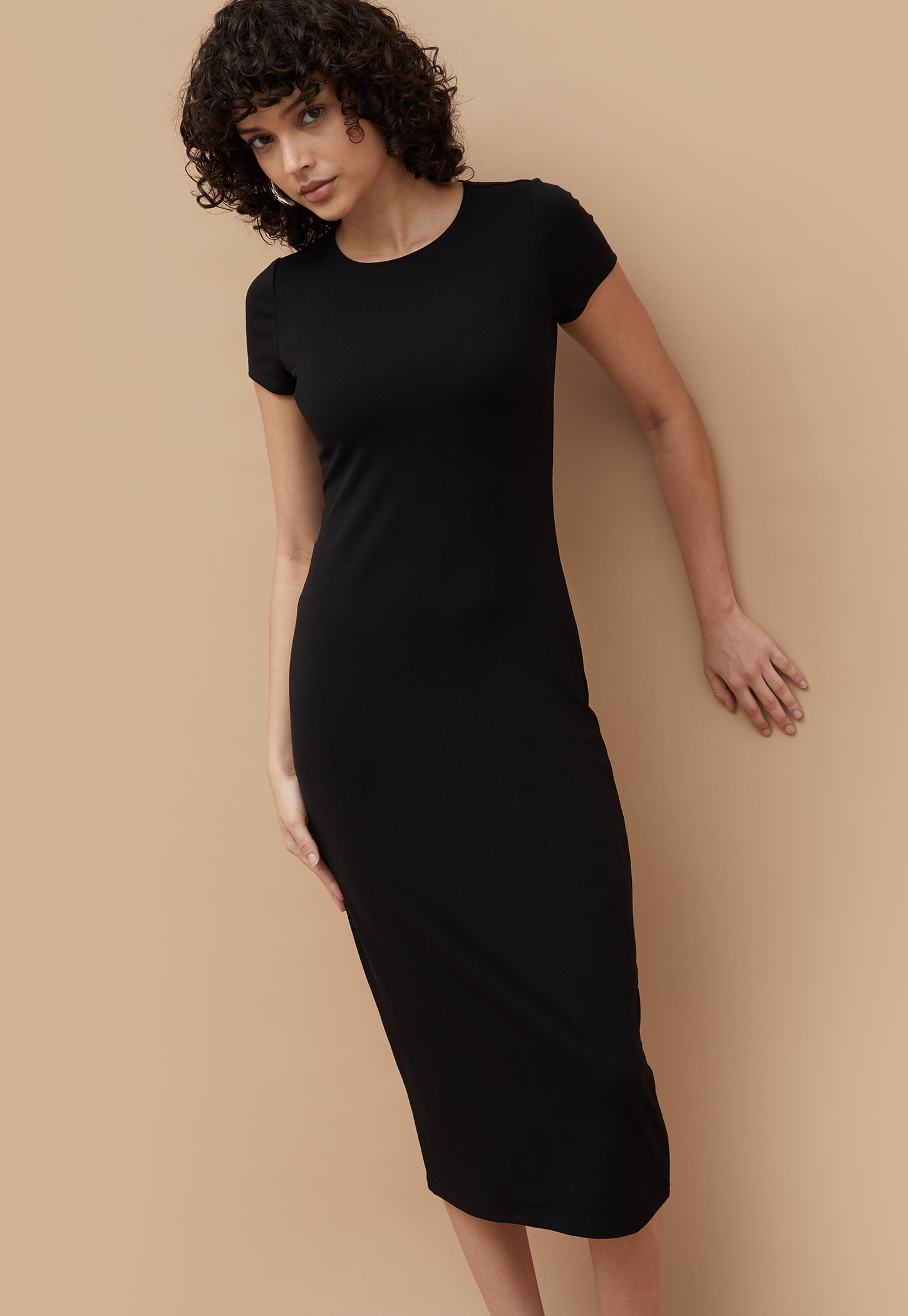 GINGER Solid Bodycon Dress-picture-52