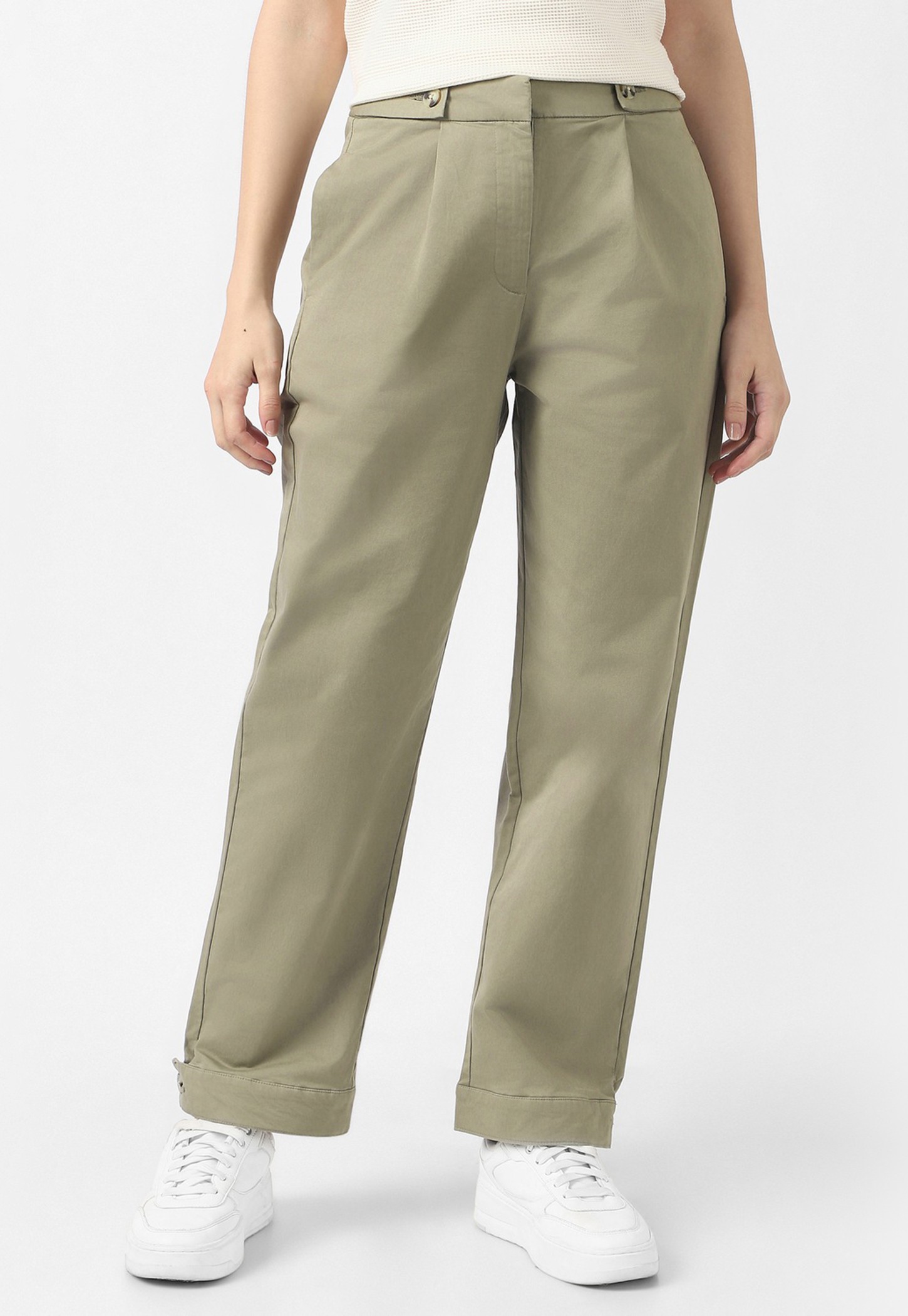 VAN HEUSEN Pleated Slim Fit Trousers-picture-49