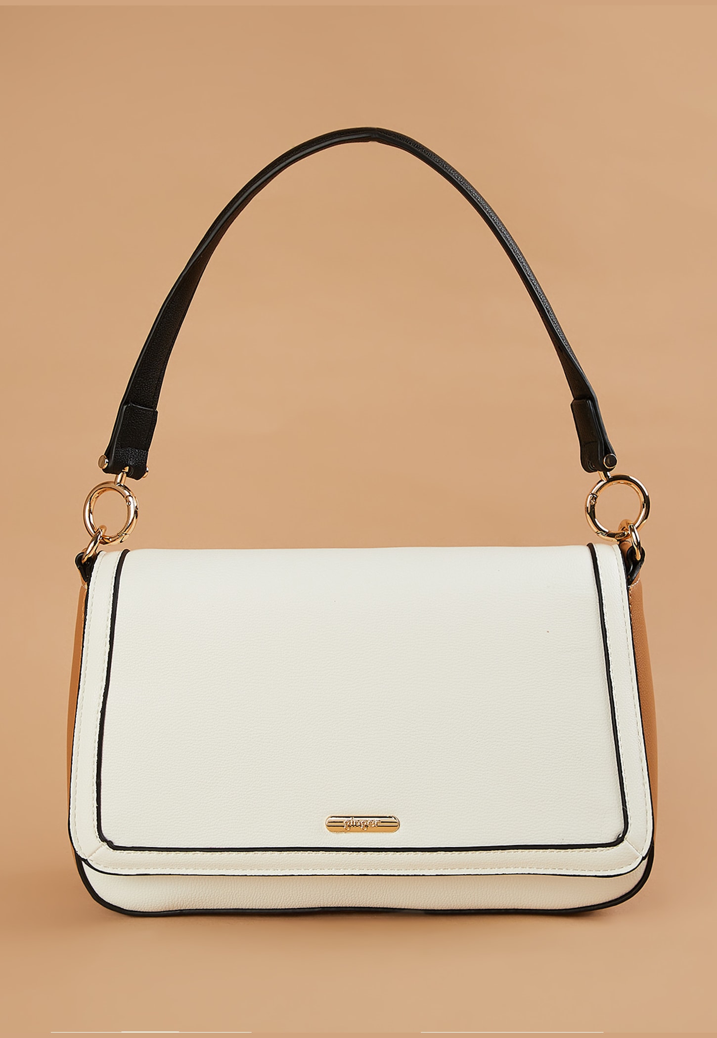GINGER Contrast Panel Shoulder Bag-picture-26