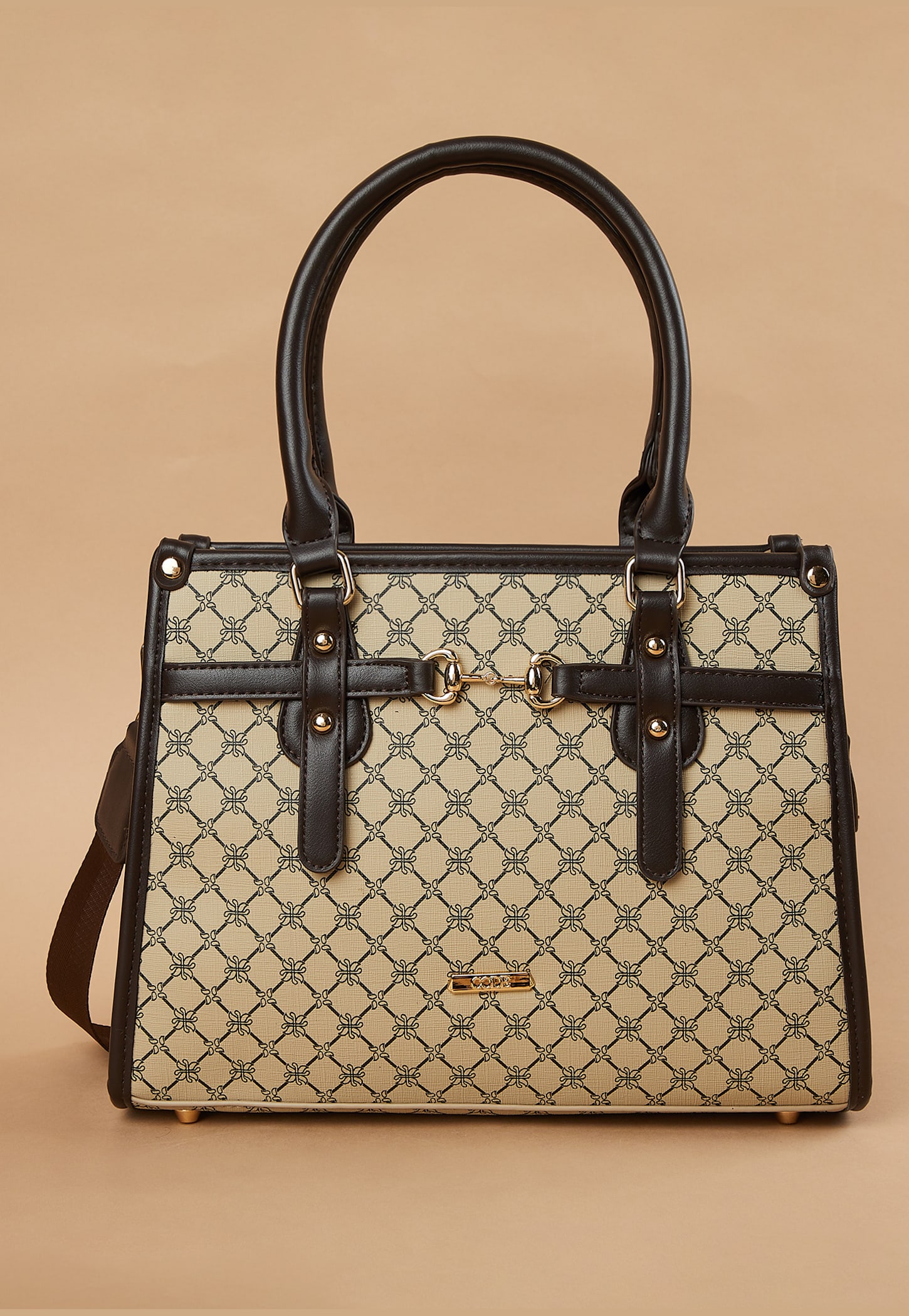 CODE Geometric Print Handheld Bag-picture-22