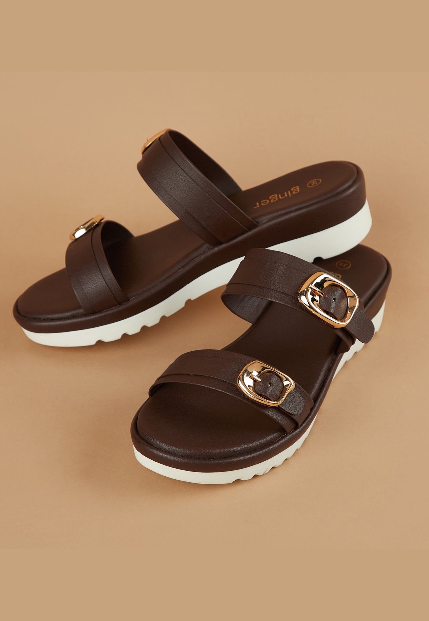 GINGER Buckle Accent Flatforms-picture-20