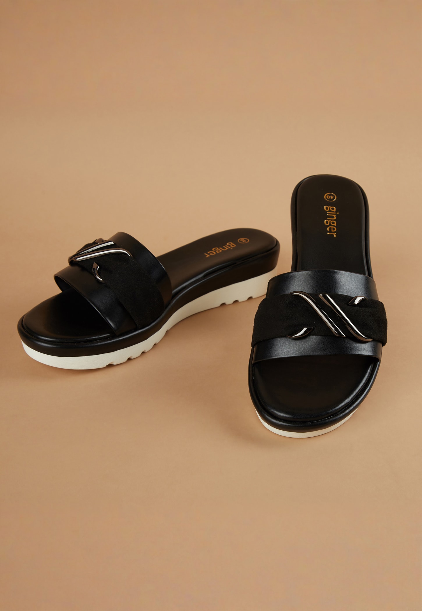 GINGER Metal Accent Platforms Sandals-picture-24