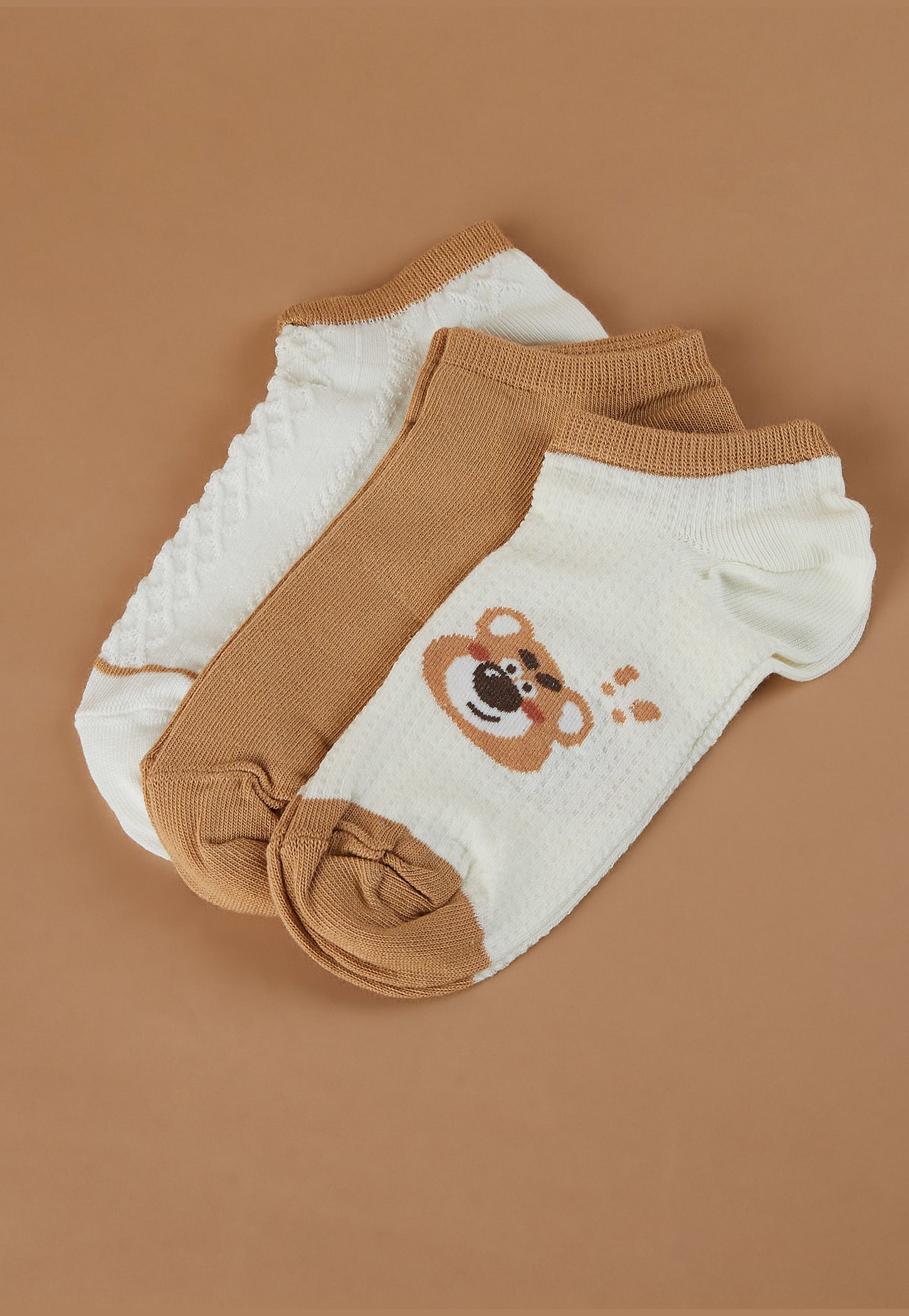 GINGER Assorted Ankle-Length Socks - Pack of 3-picture-14