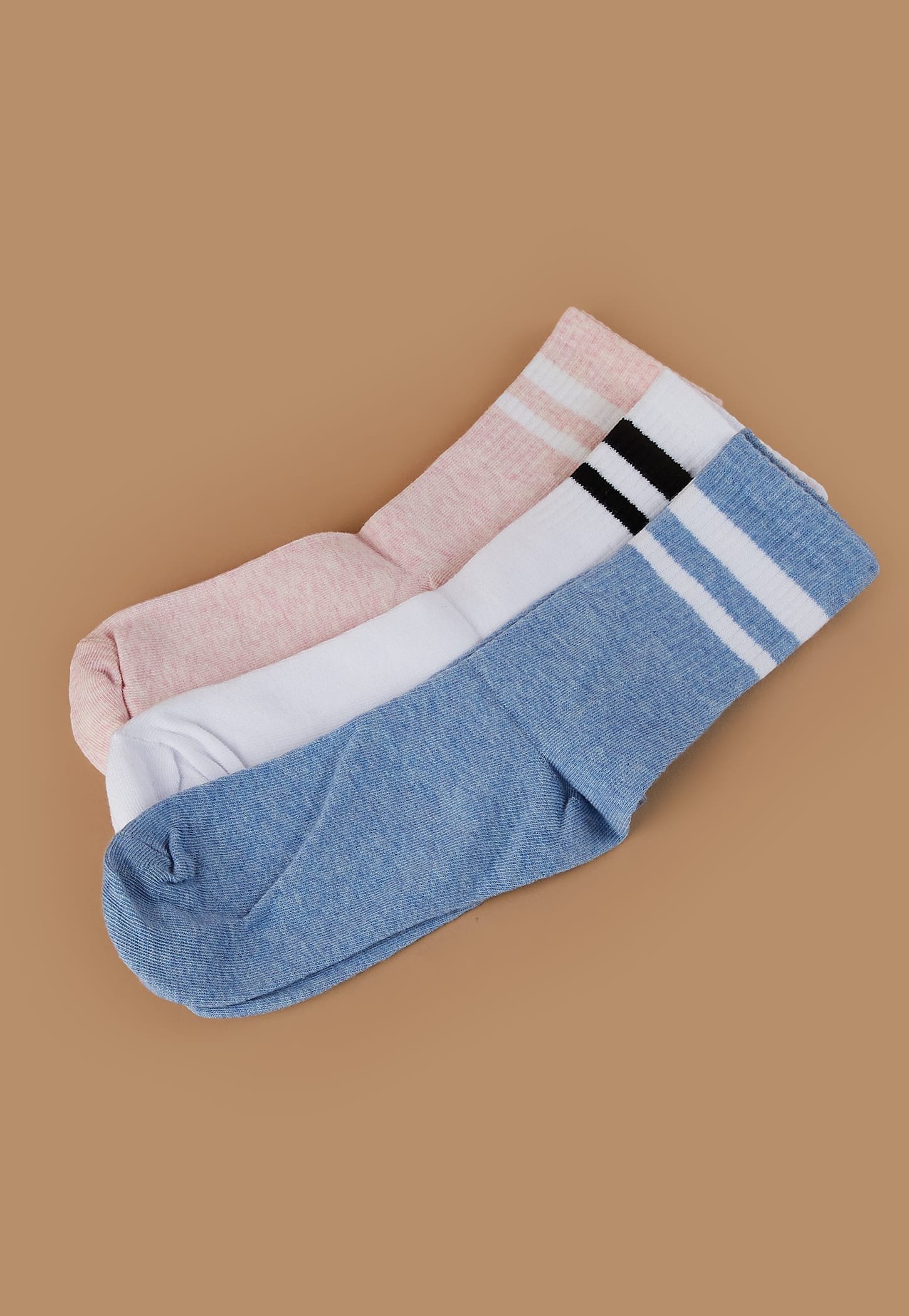 GINGER Solid Ankle Length Socks - Pack of 3-picture-27