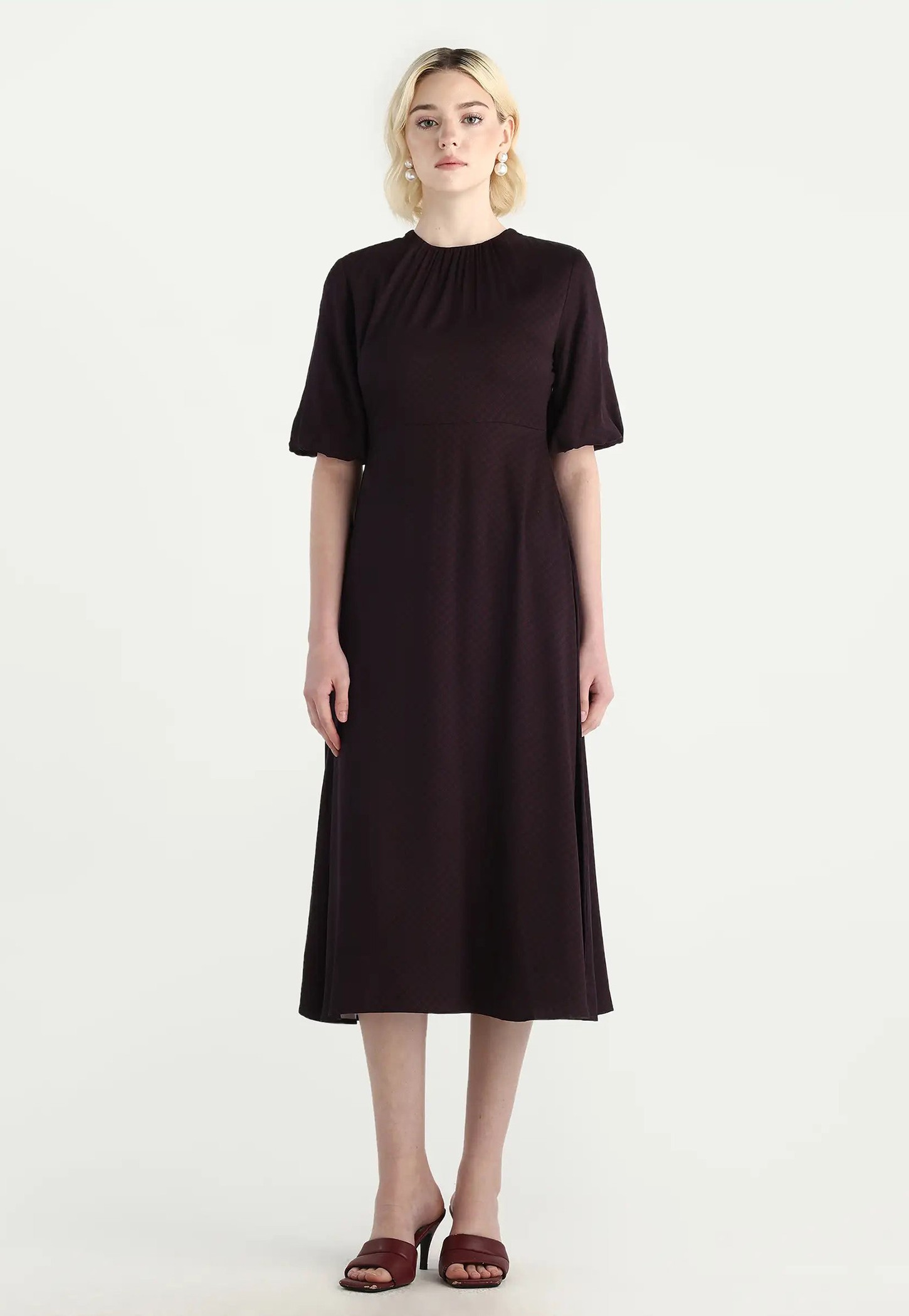 RAREISM Checked A-line Dress-picture-22
