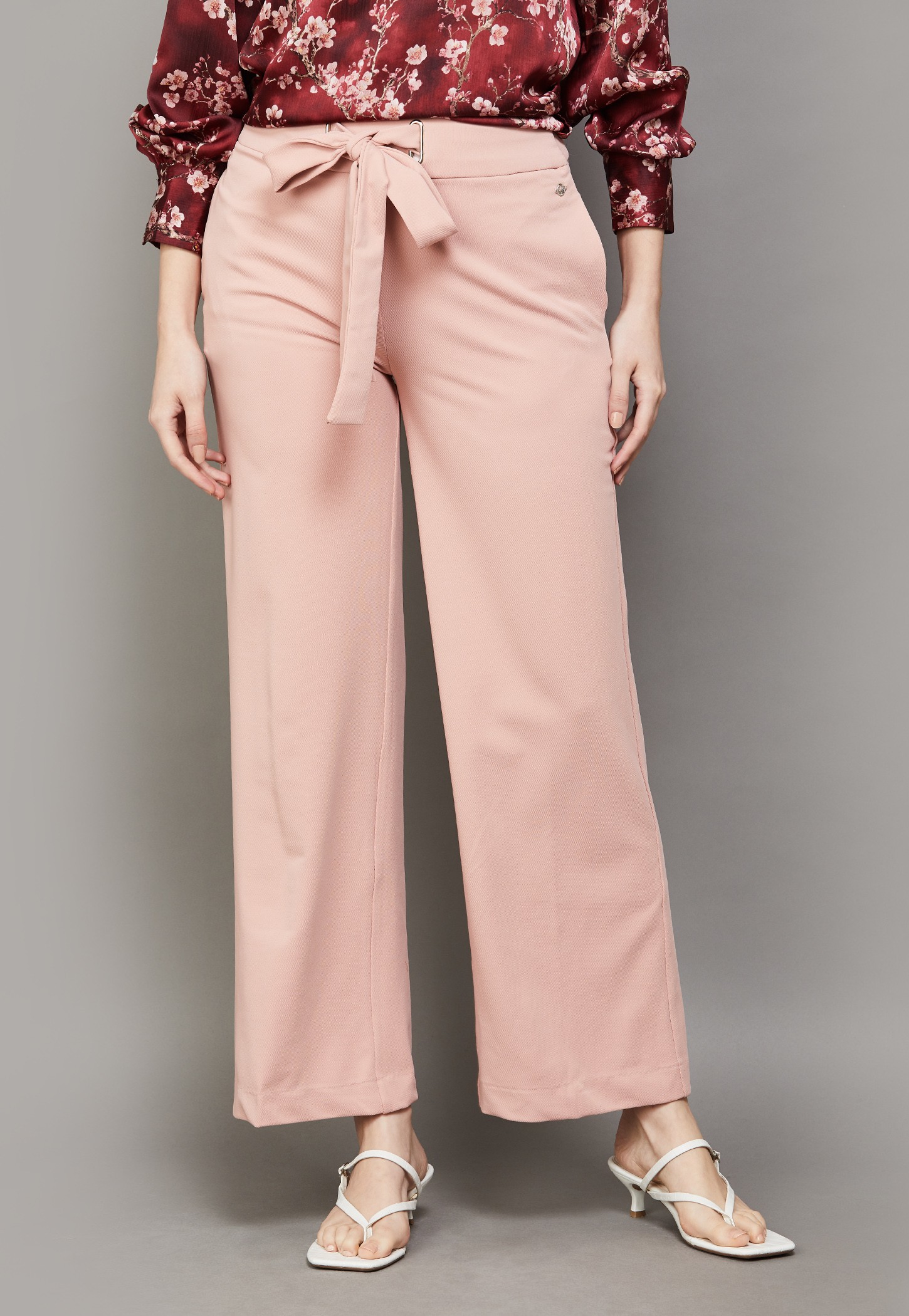 ALLEN SOLLY Textured Trousers-image-0