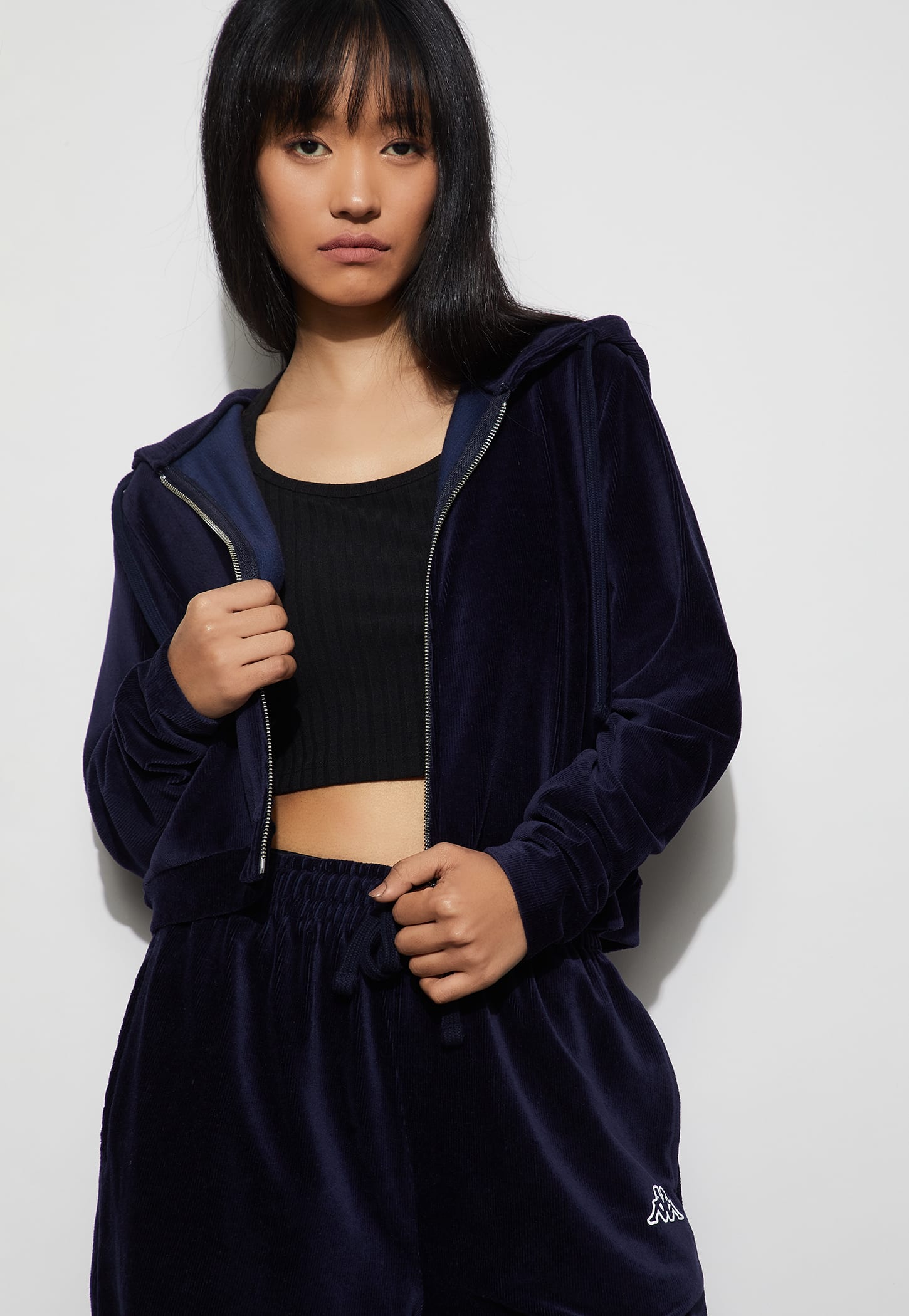 KAPPA Velour Hooded Corduroy Jacket-image-24