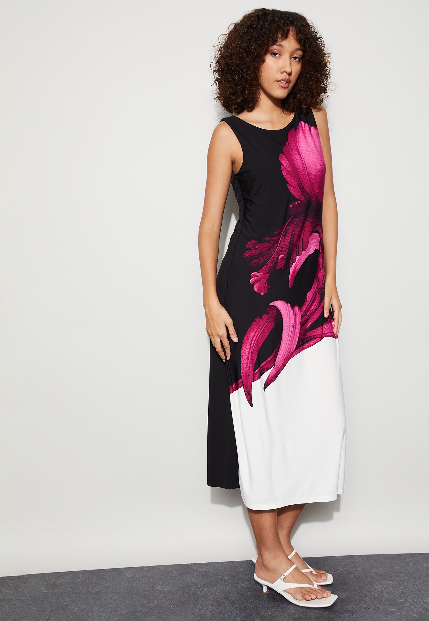 CODE Floral Print Midi Dress-picture-24