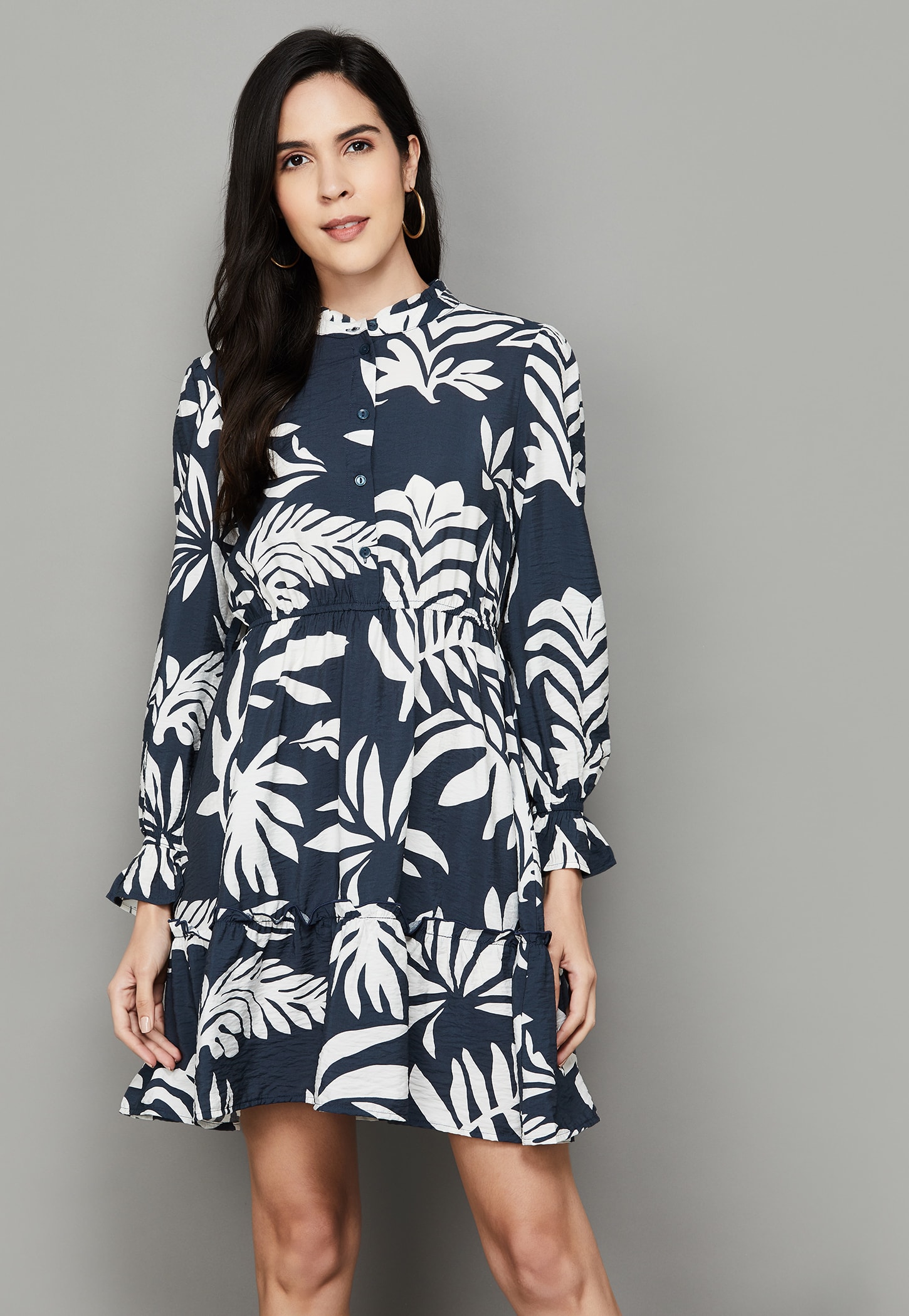 VERO MODA Botanical Print Mini Dress-picture-21