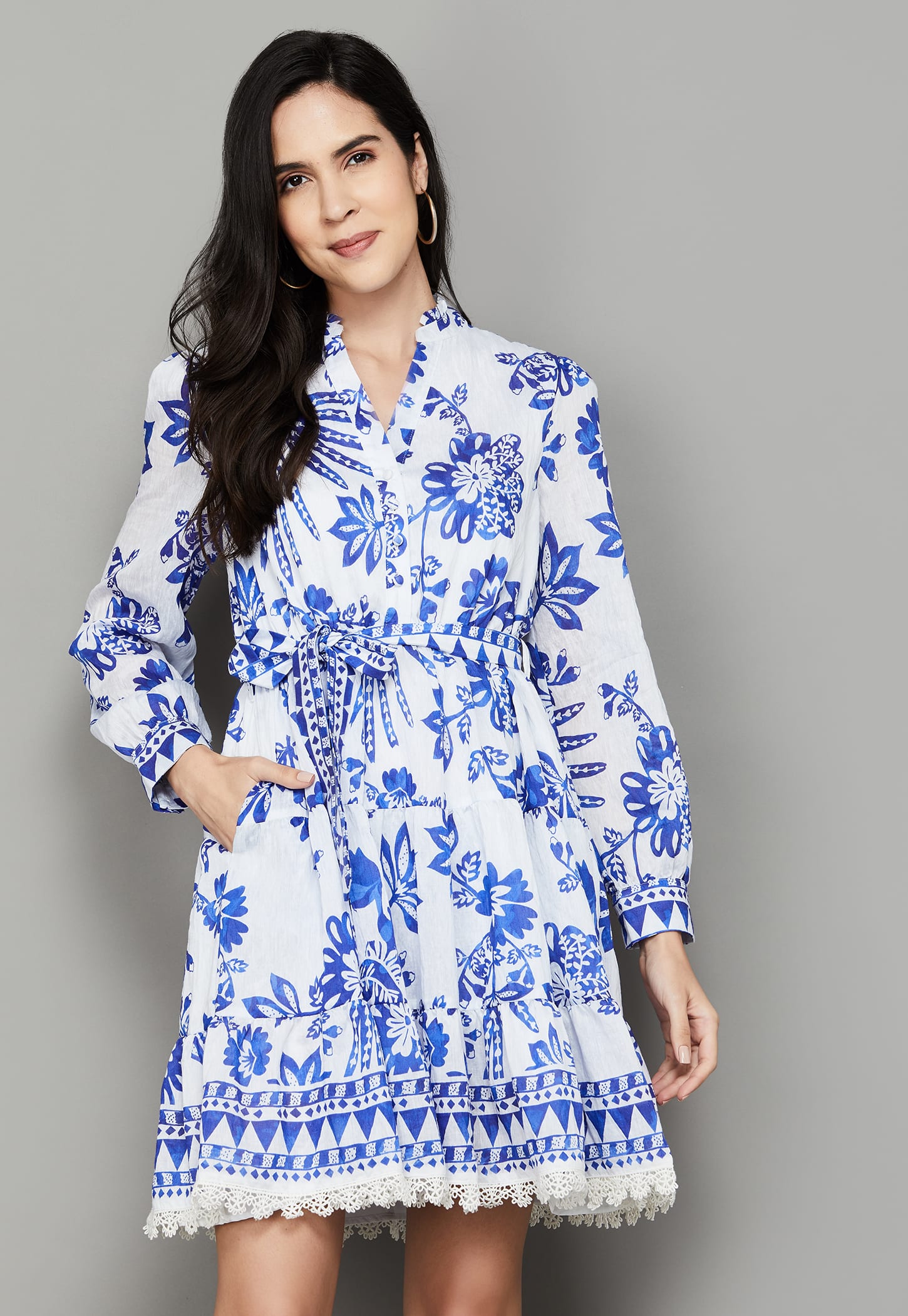 VERO MODA Floral Print A-line Dress-picture-35