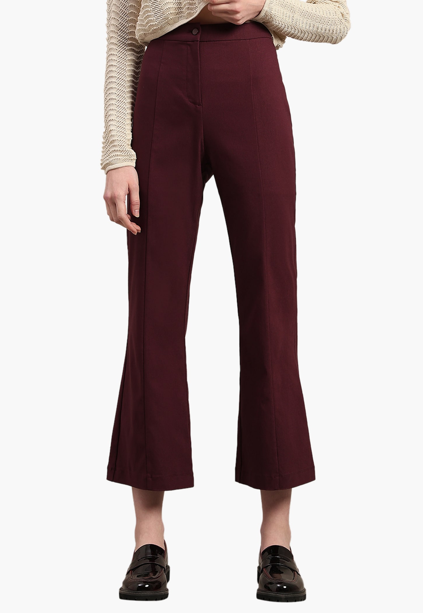 VERO MODA Solid Bootcut Trousers-picture-18
