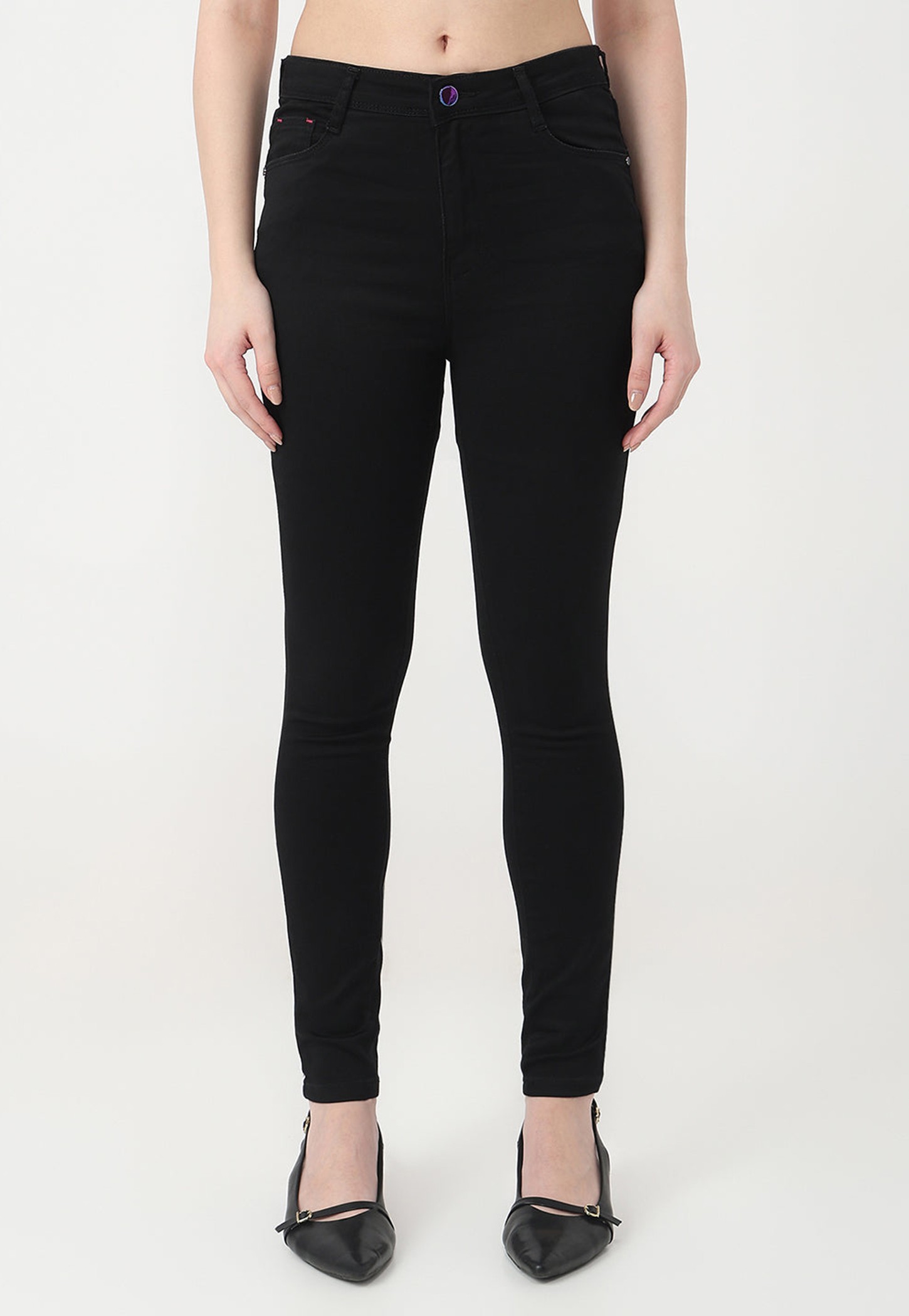 KRAUS Solid High Rise Skinny Fit Jeans-picture-18