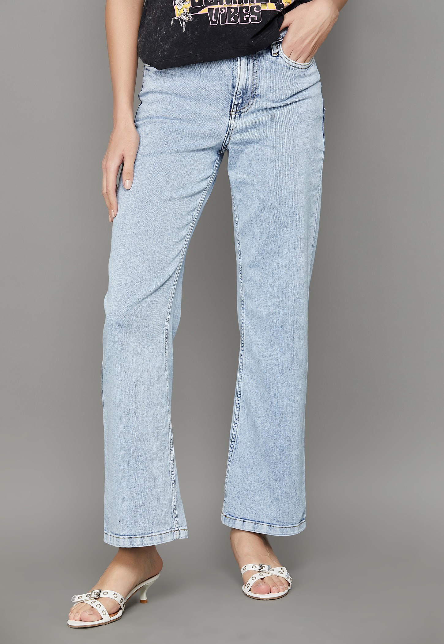 KRAUS Washed Wide Leg Jeans-picture-42