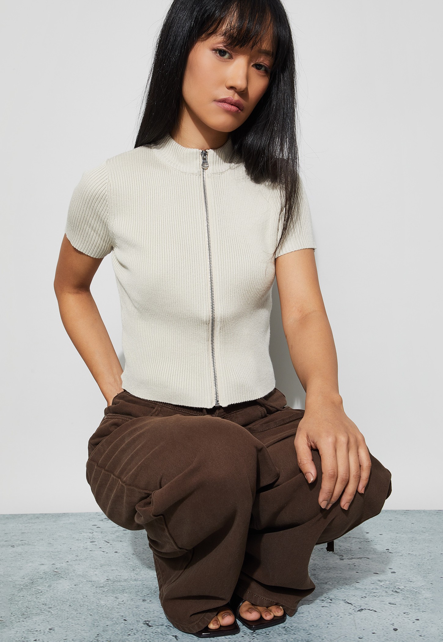 GINGER Ribbed Zip Top-picture-11
