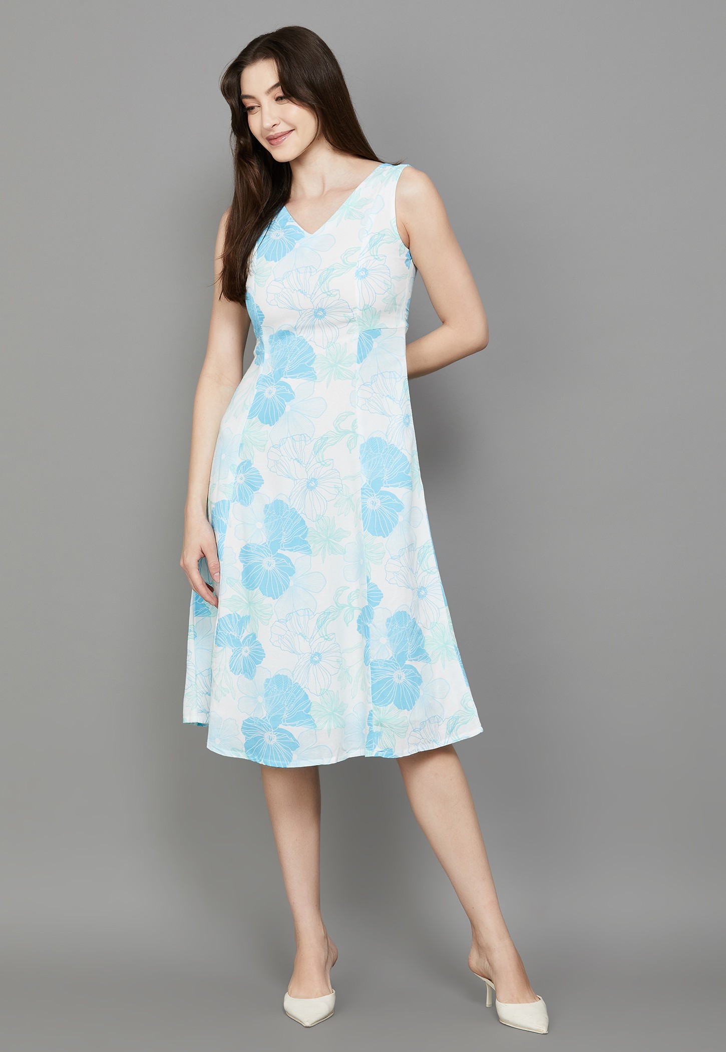 AND Floral Print Midi Dress-picture-43