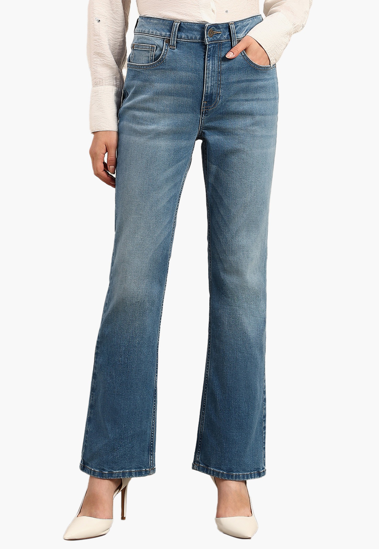 VERO MODA Washed Bootcut Jeans-picture-46