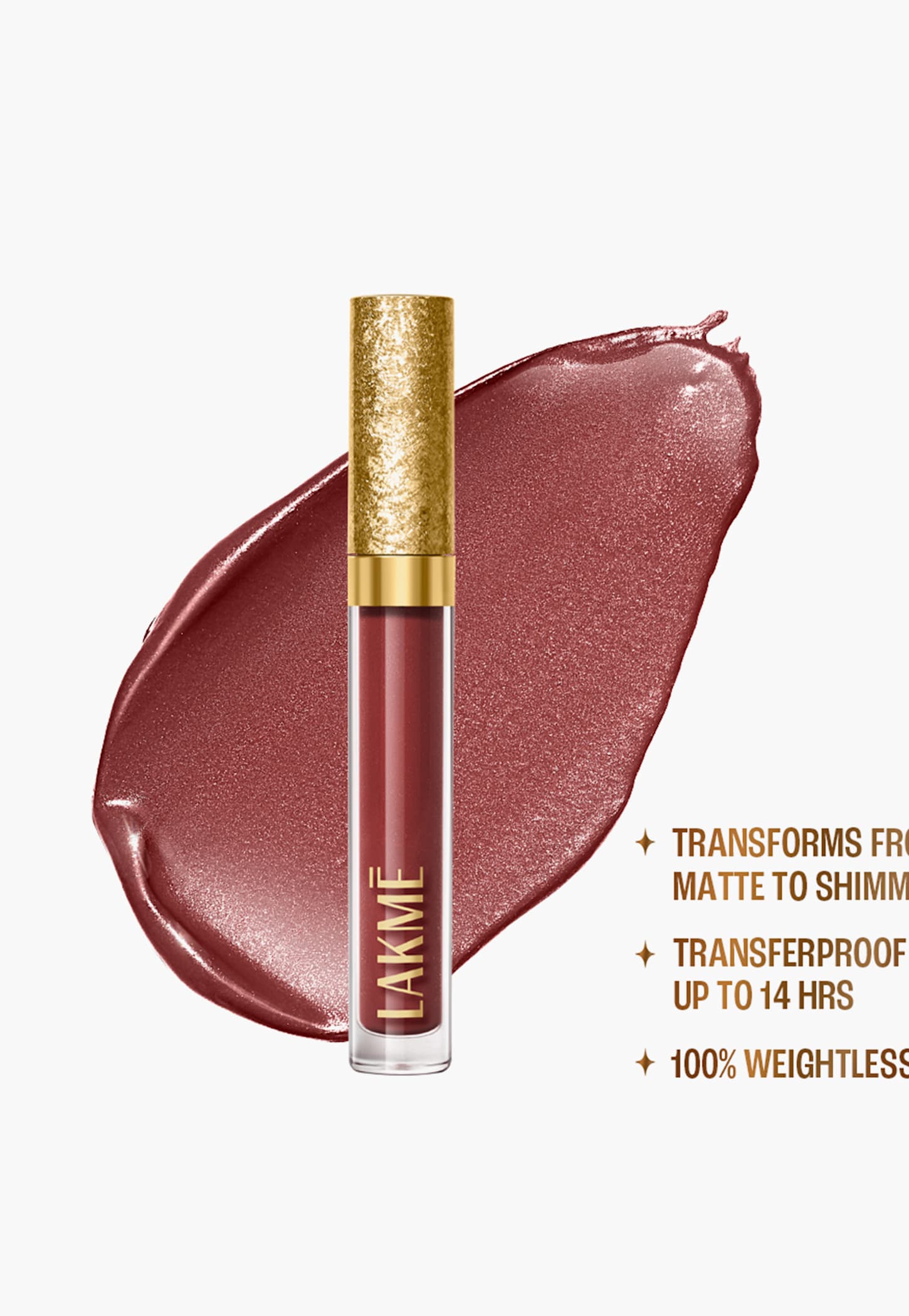 LAKME Be-jewel Shimmer Lip Liquid - 304 Nude Sparkle - 3.5ml-picture-35