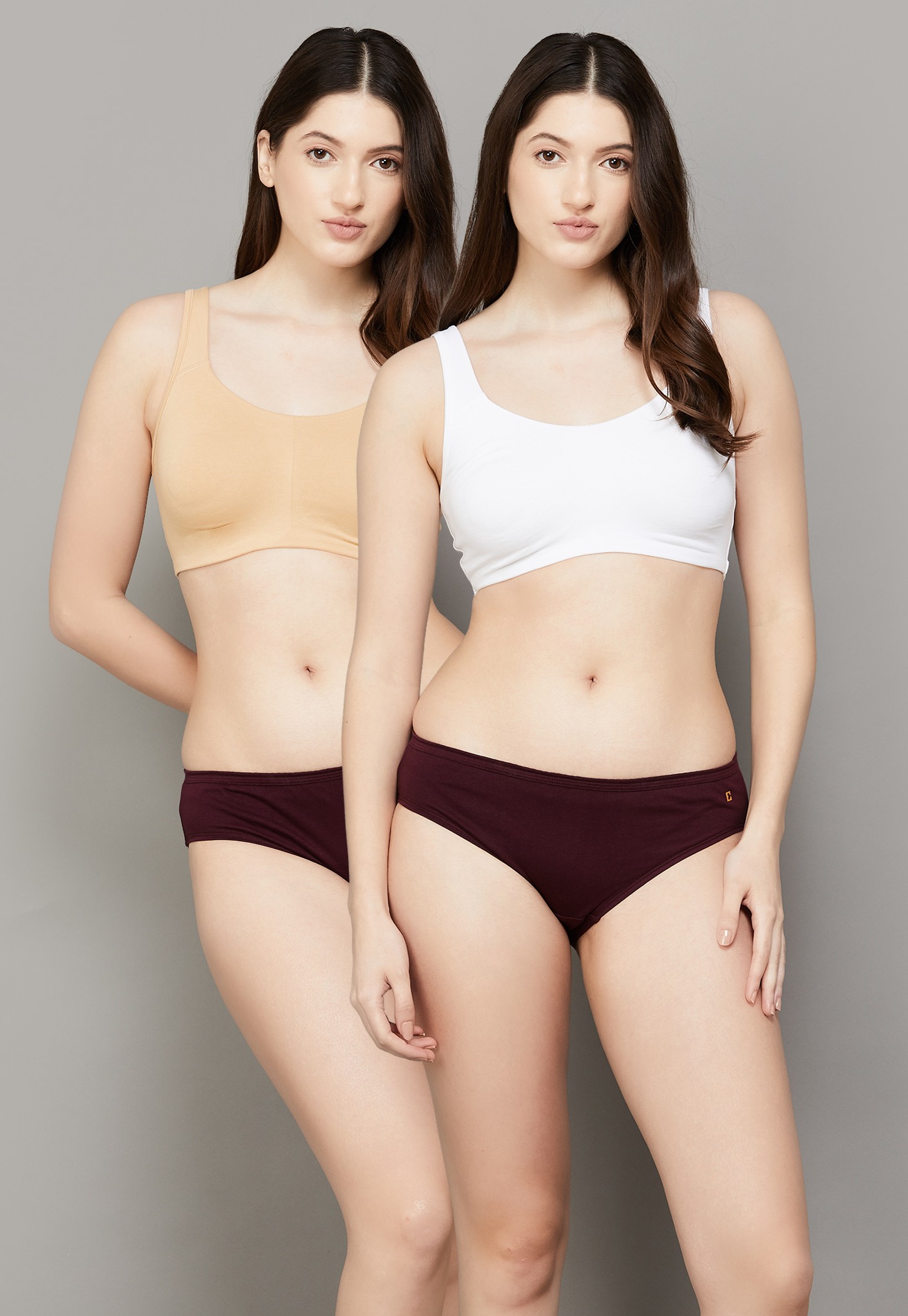 ENAMOR Low Impact Non-Padded Sports Bra - Pack of 2-image-3