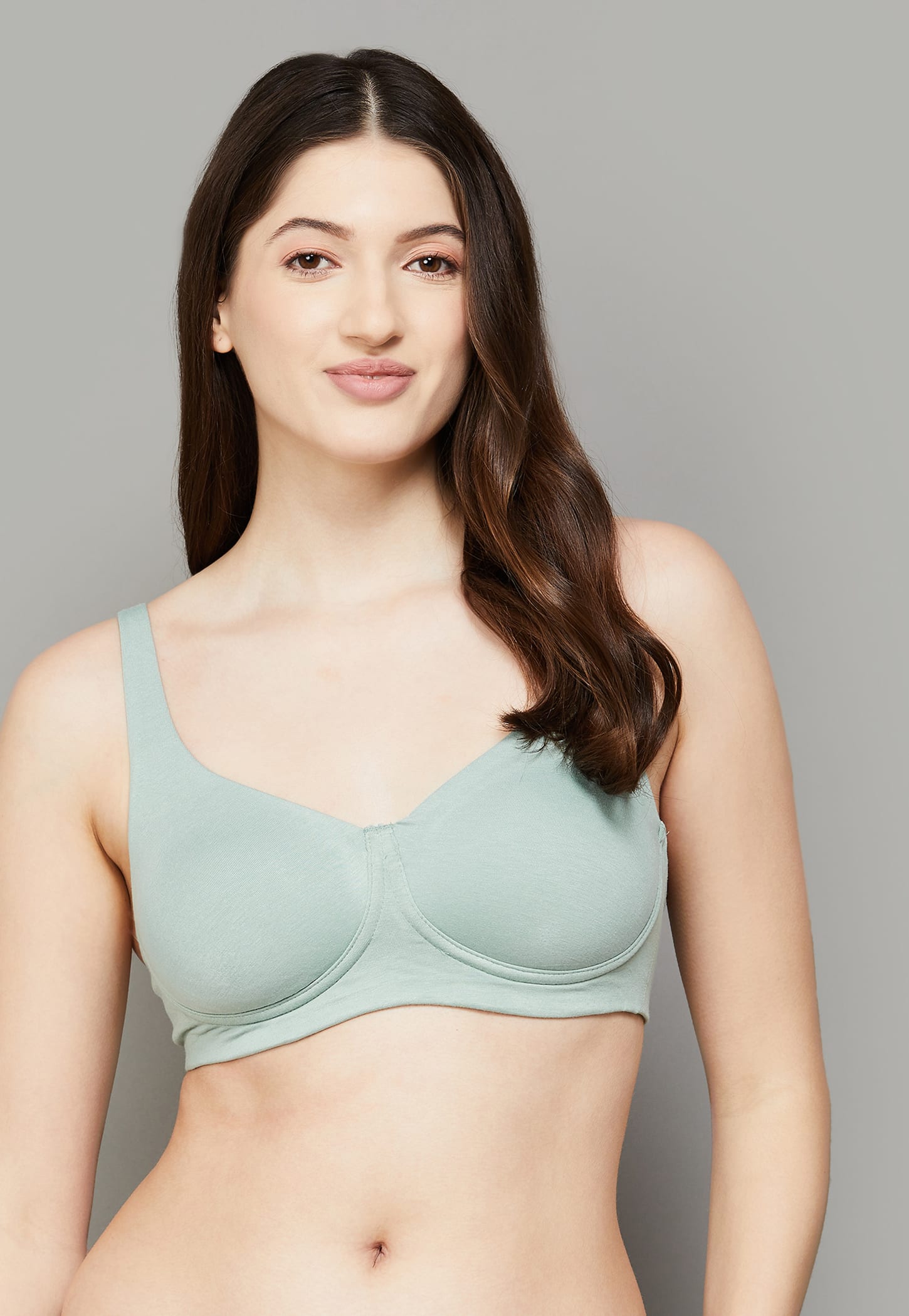 ENAMOR Solid Padded Non-Wired T-shirt Bra-picture-18