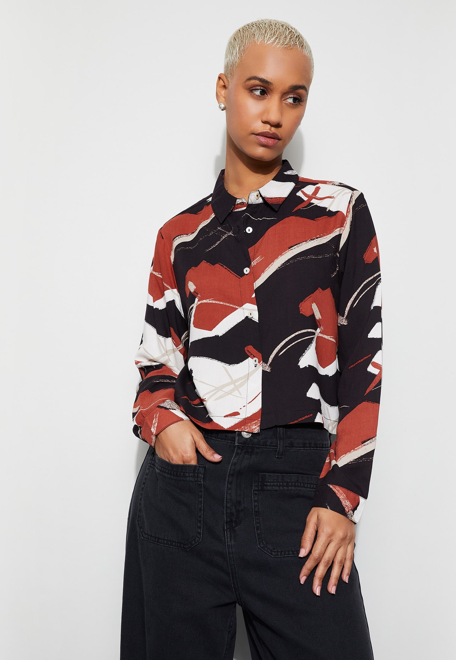 GINGER Abstract Print Shirt-picture-10