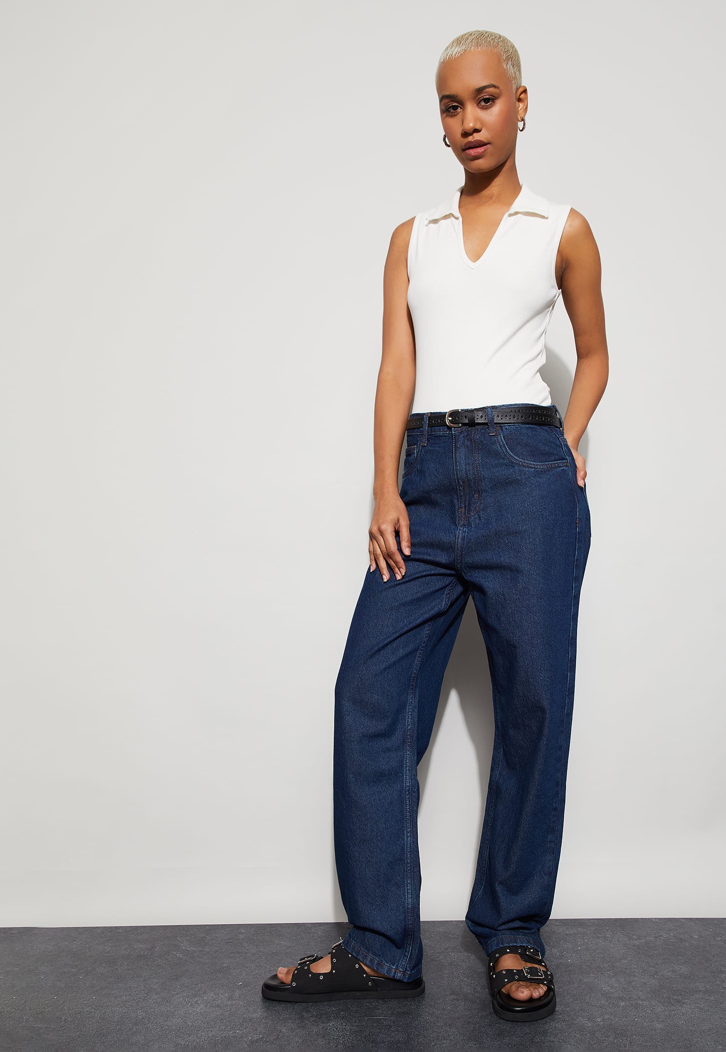 GINGER Washed Wide Leg Jeans-picture-38