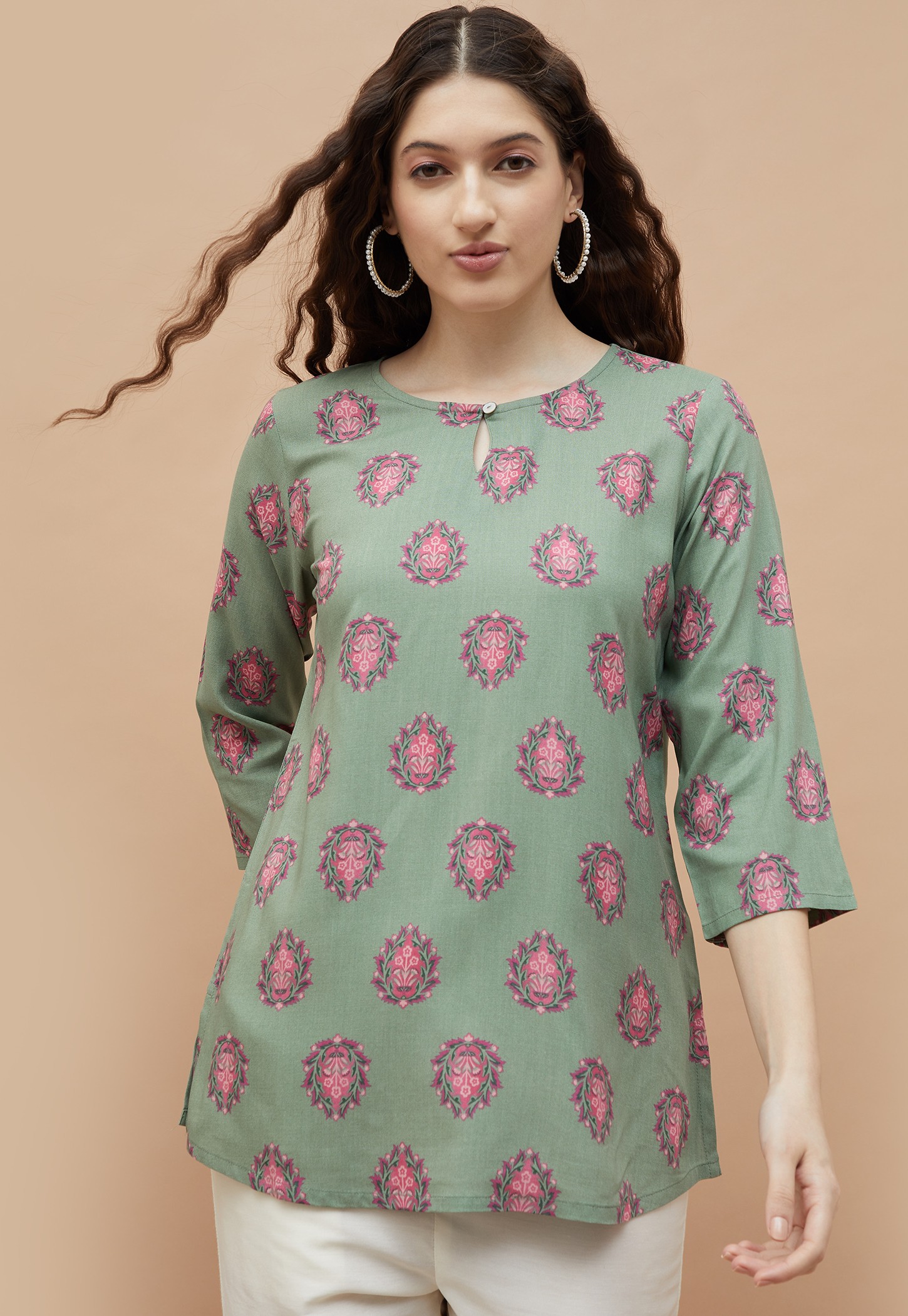 MELANGE Ethnic Motif Straight Kurti-picture-34
