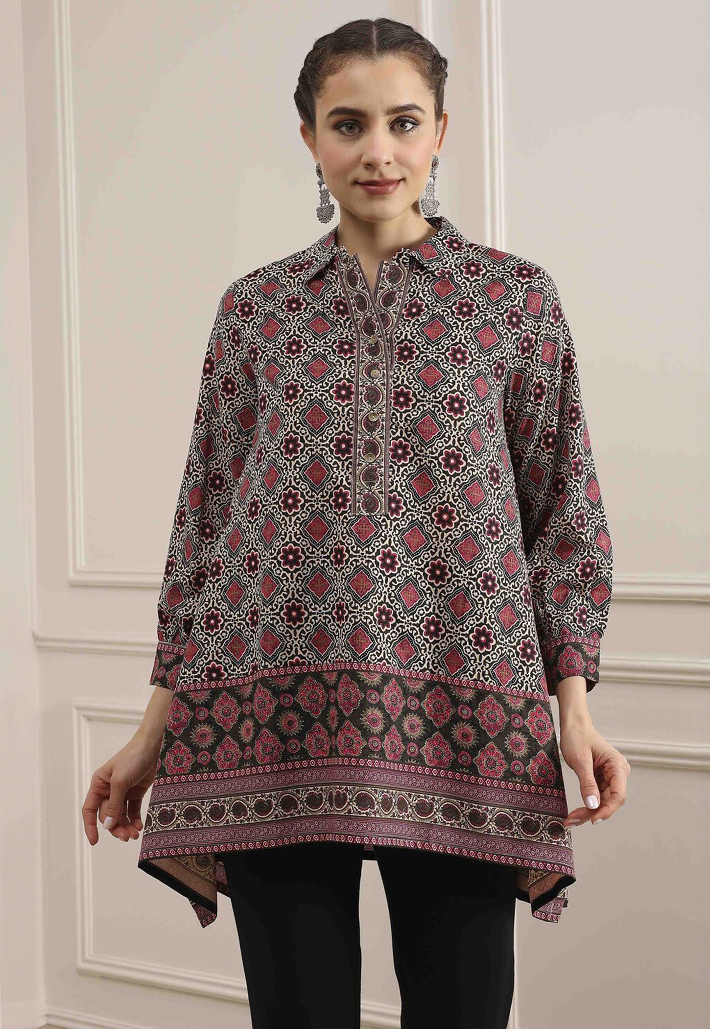 BIBA Printed A-line Tunic-picture-13