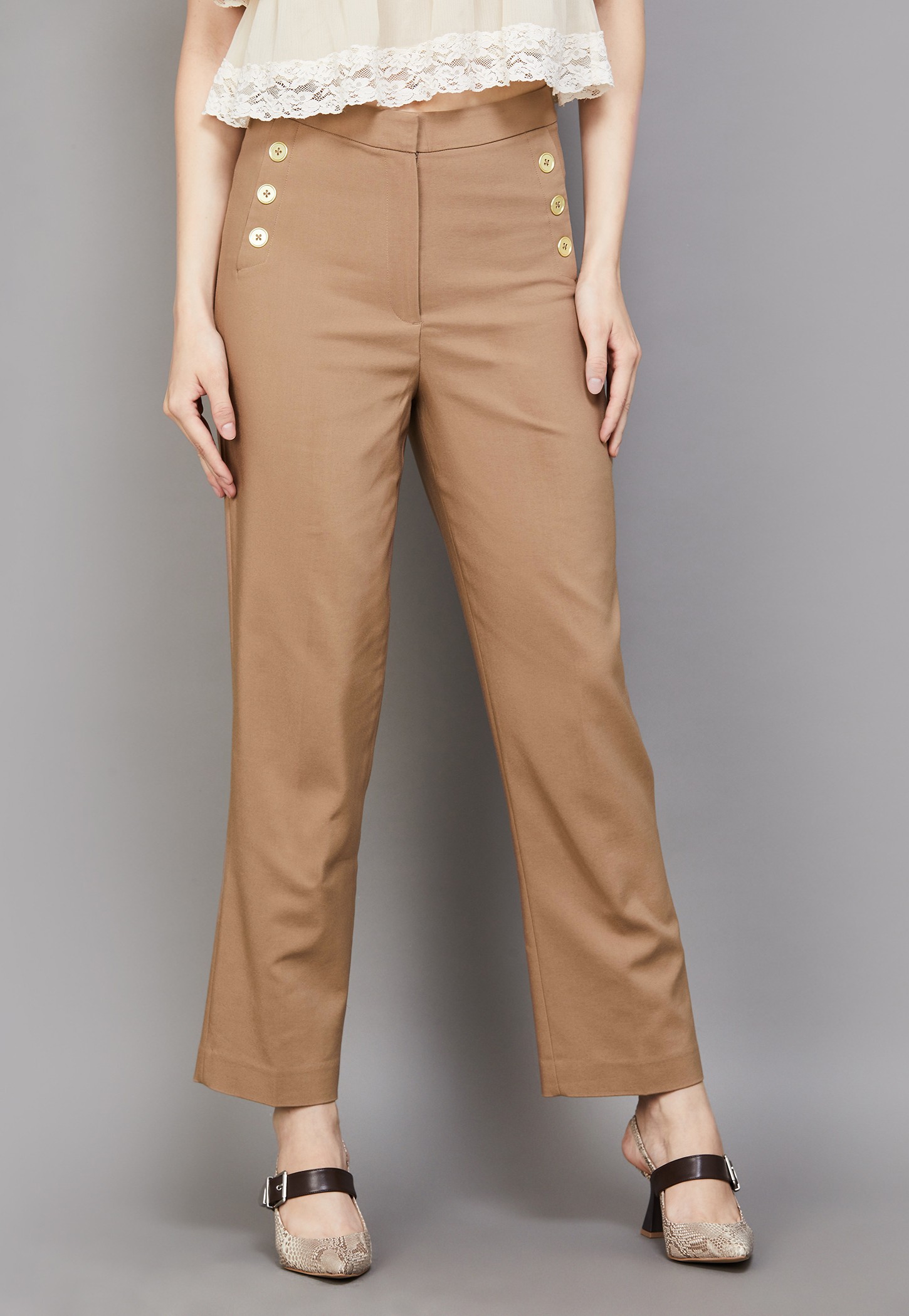 VERO MODA Solid Straight Pants-picture-16