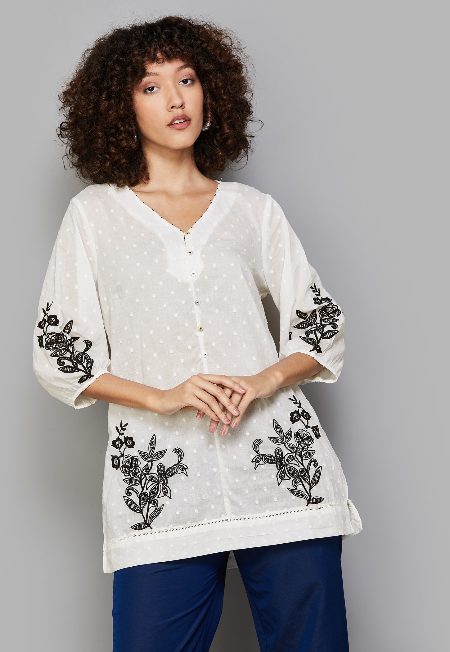 W Embroidered Tunic-image-17