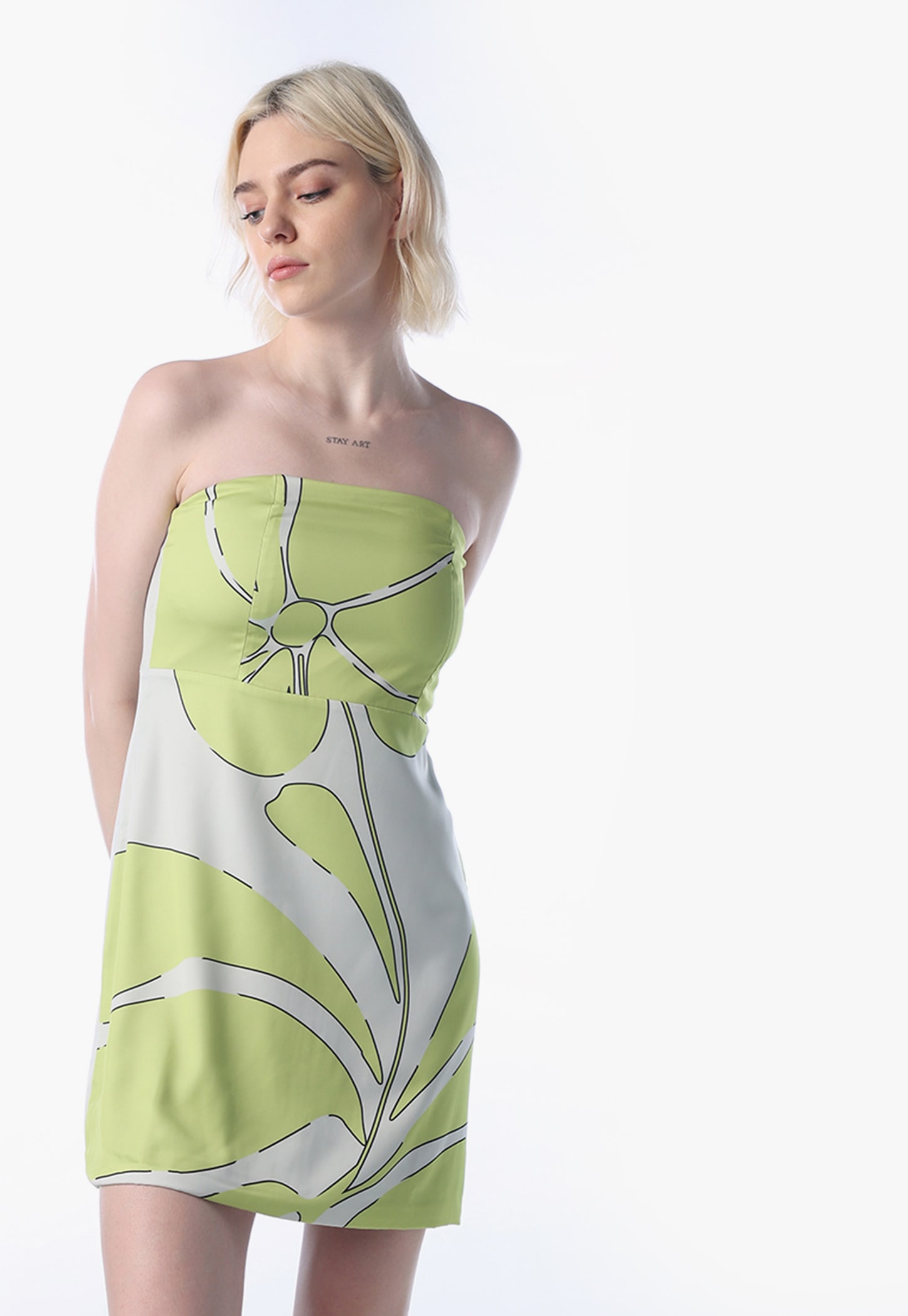 ONLY Floral Print Bandeau Dress-picture-12