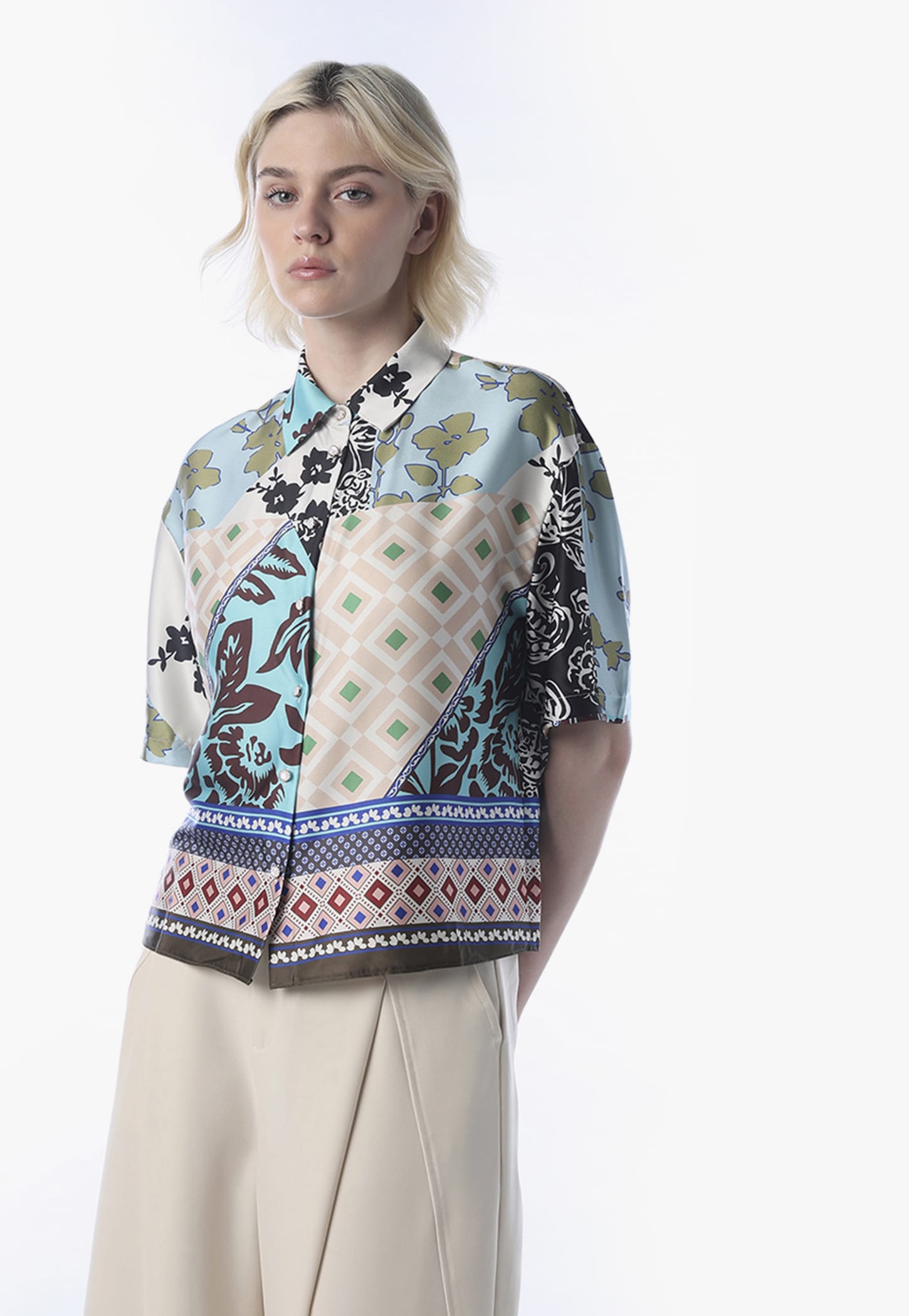 ONLY Mixed Print Shirt-picture-42