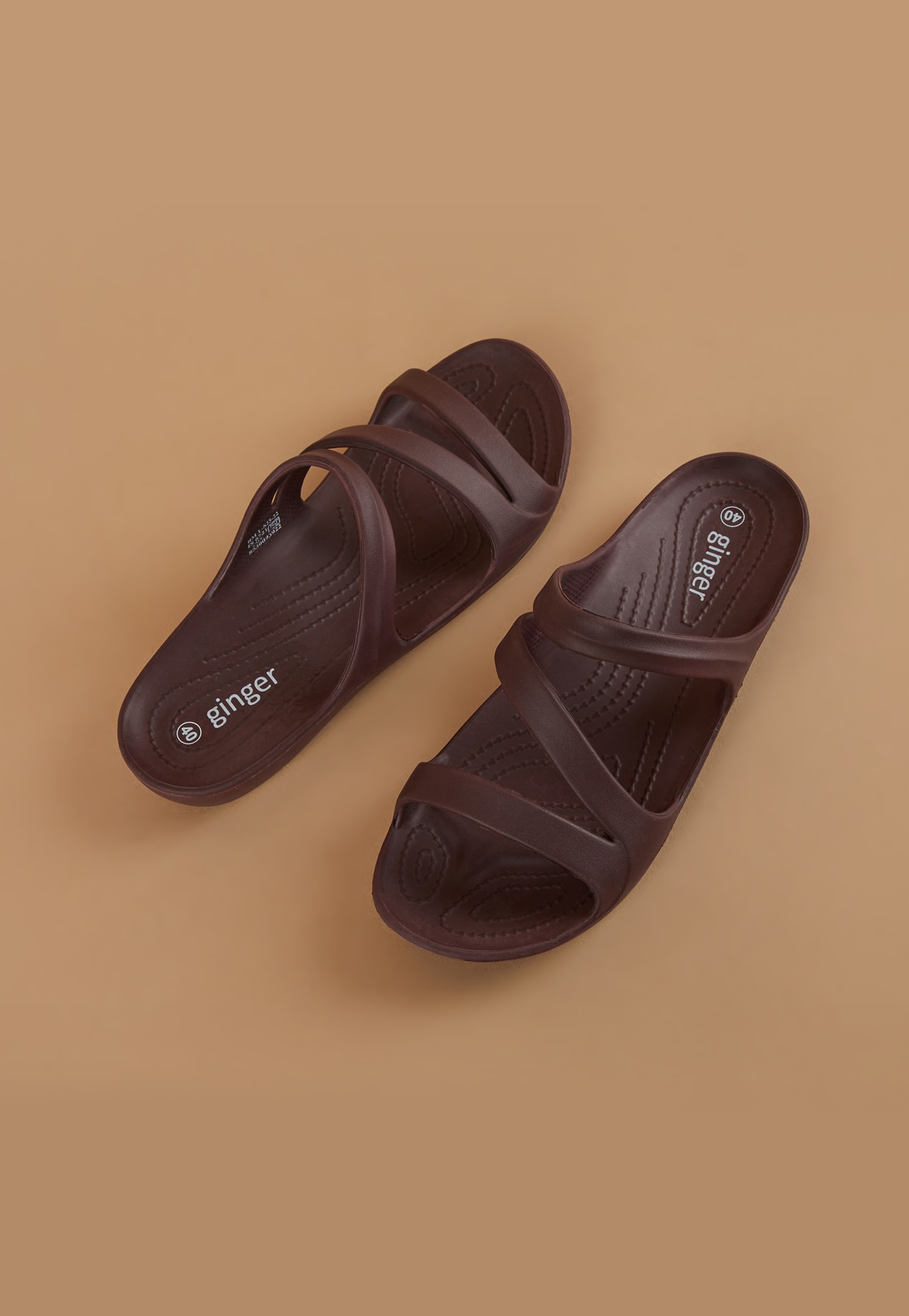 GINGER Textured Strappy Sliders-picture-33