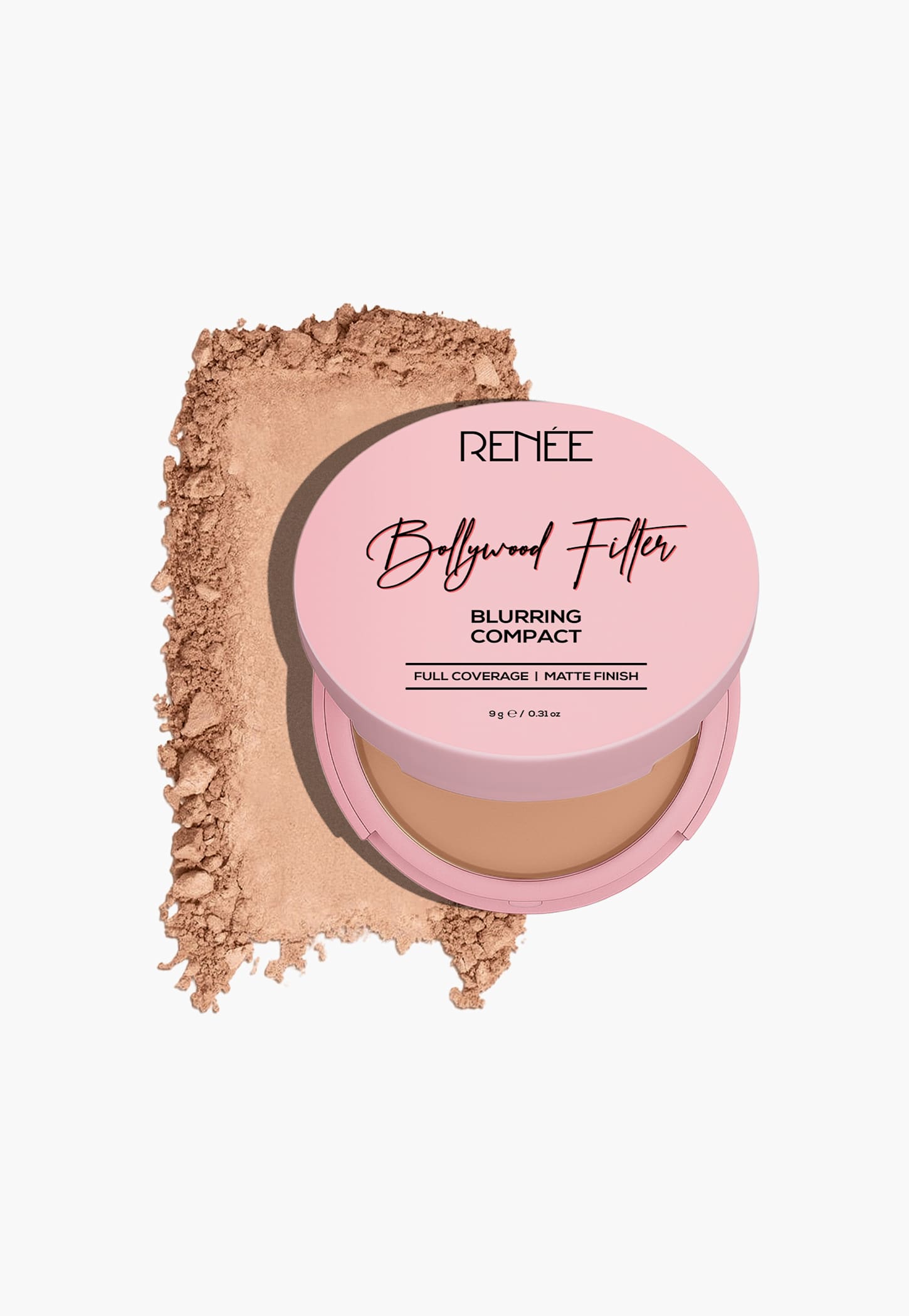 RENEE Bollywood Filter Blurring Compact - 06 Fudge Fuzz - 9g-picture-28
