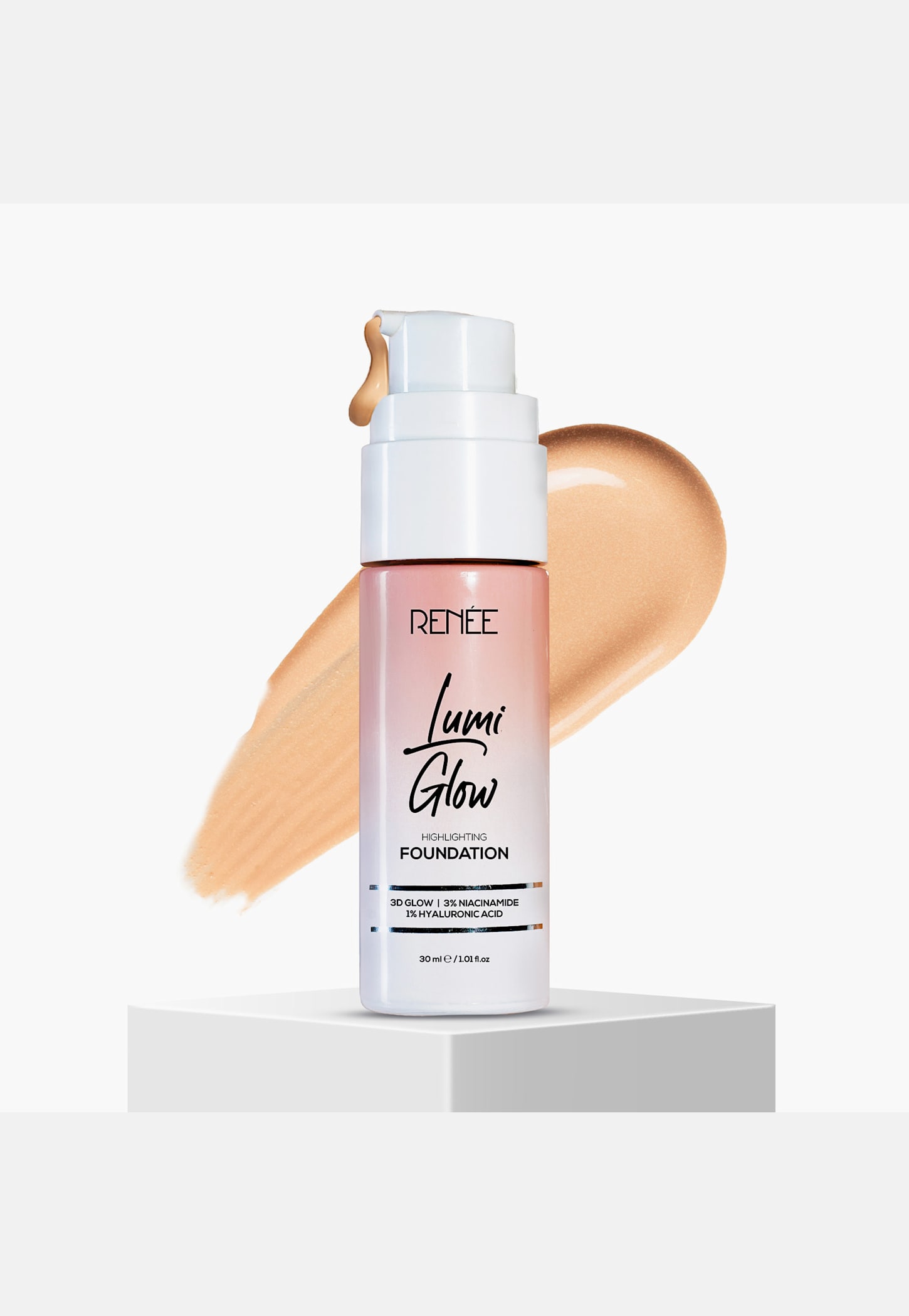 RENEE Lumi Glow Highlighting Liquid Foundation - 02 Glazed Bronze - 30ml-picture-30